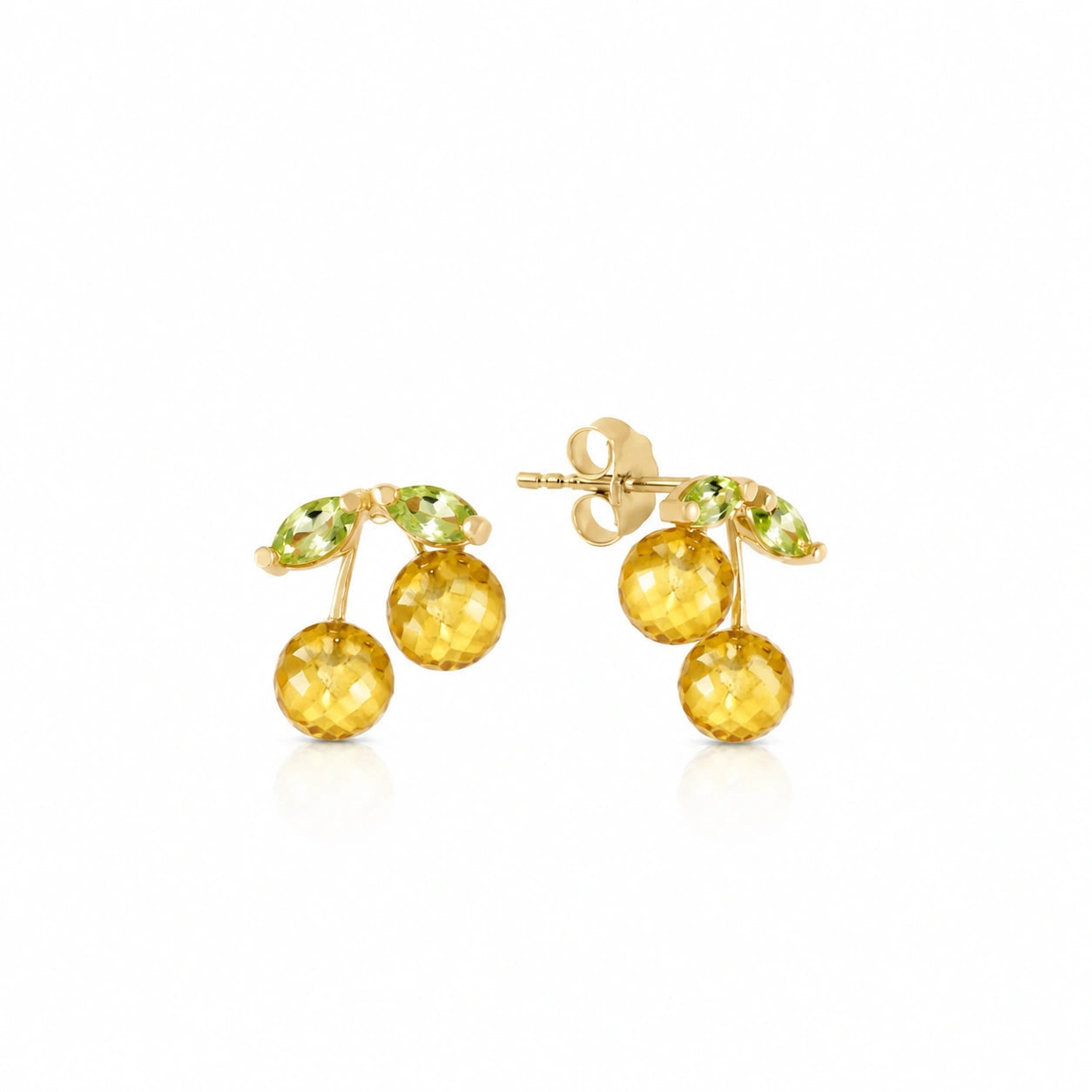 Yellow Gold Peridot & Citrine — Mariadiodata
