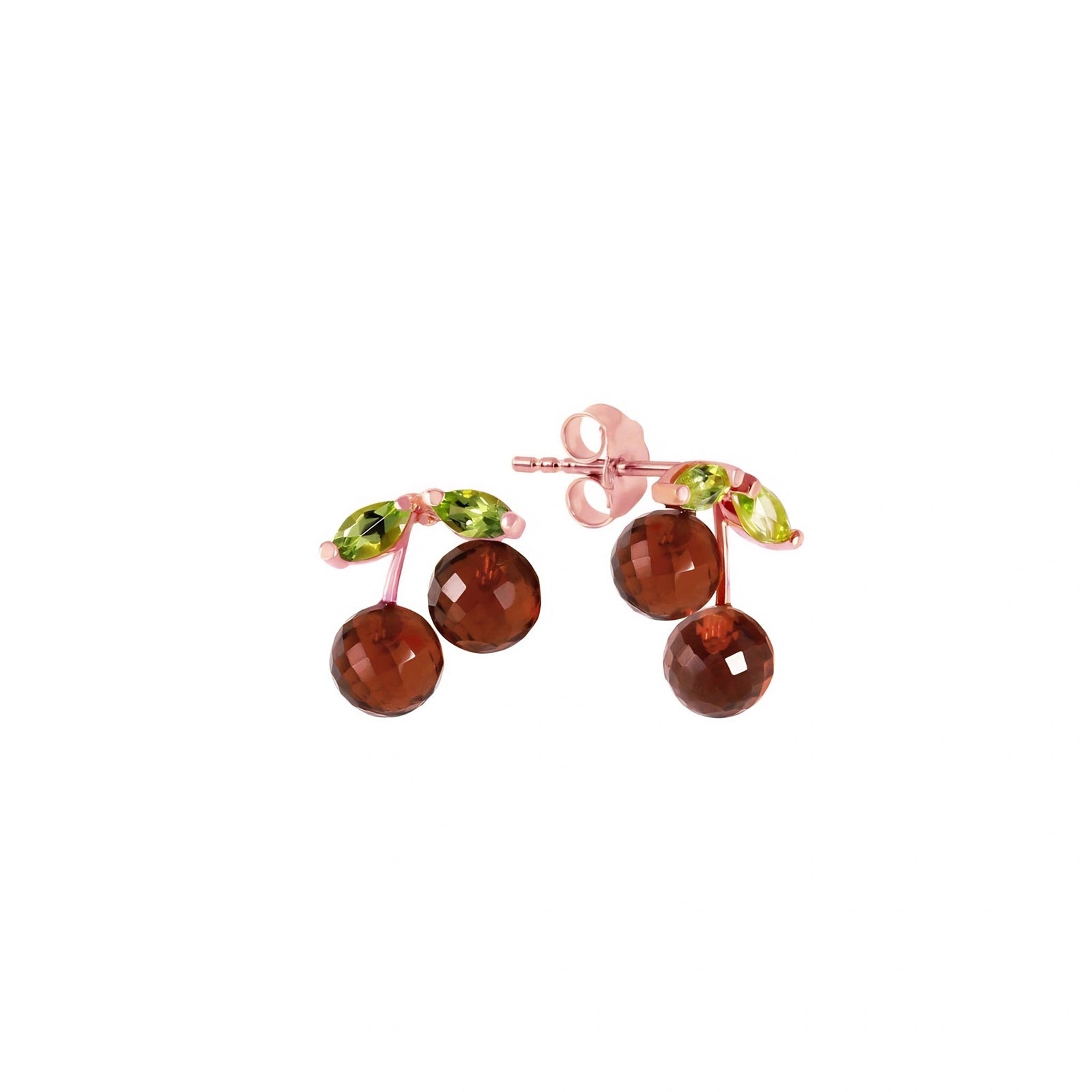 Rose Gold Peridot & Garnet — Mariadiodata