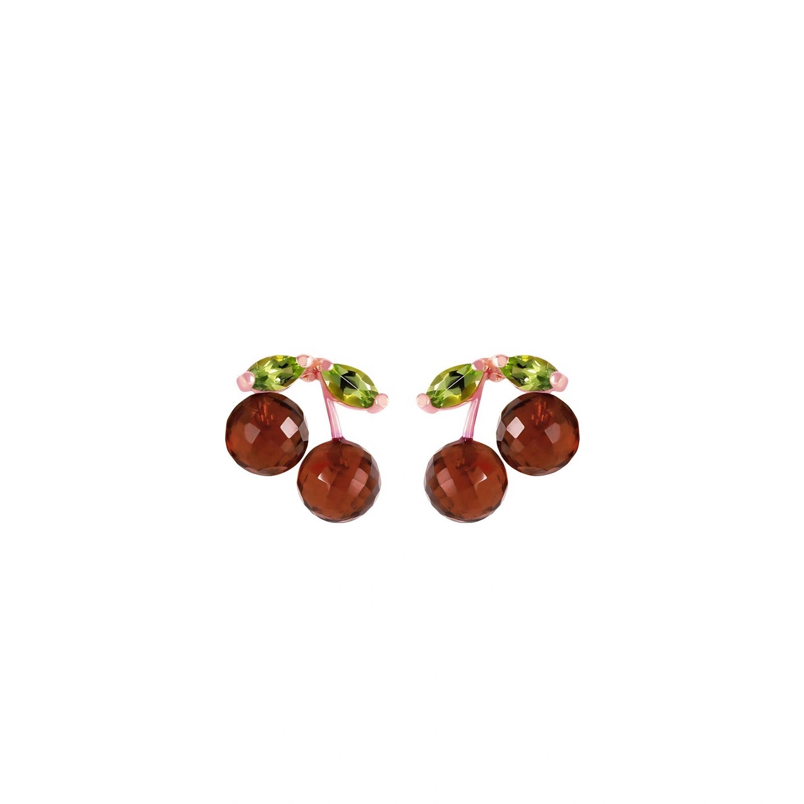 Rose Gold Peridot & Garnet — Mariadiodata