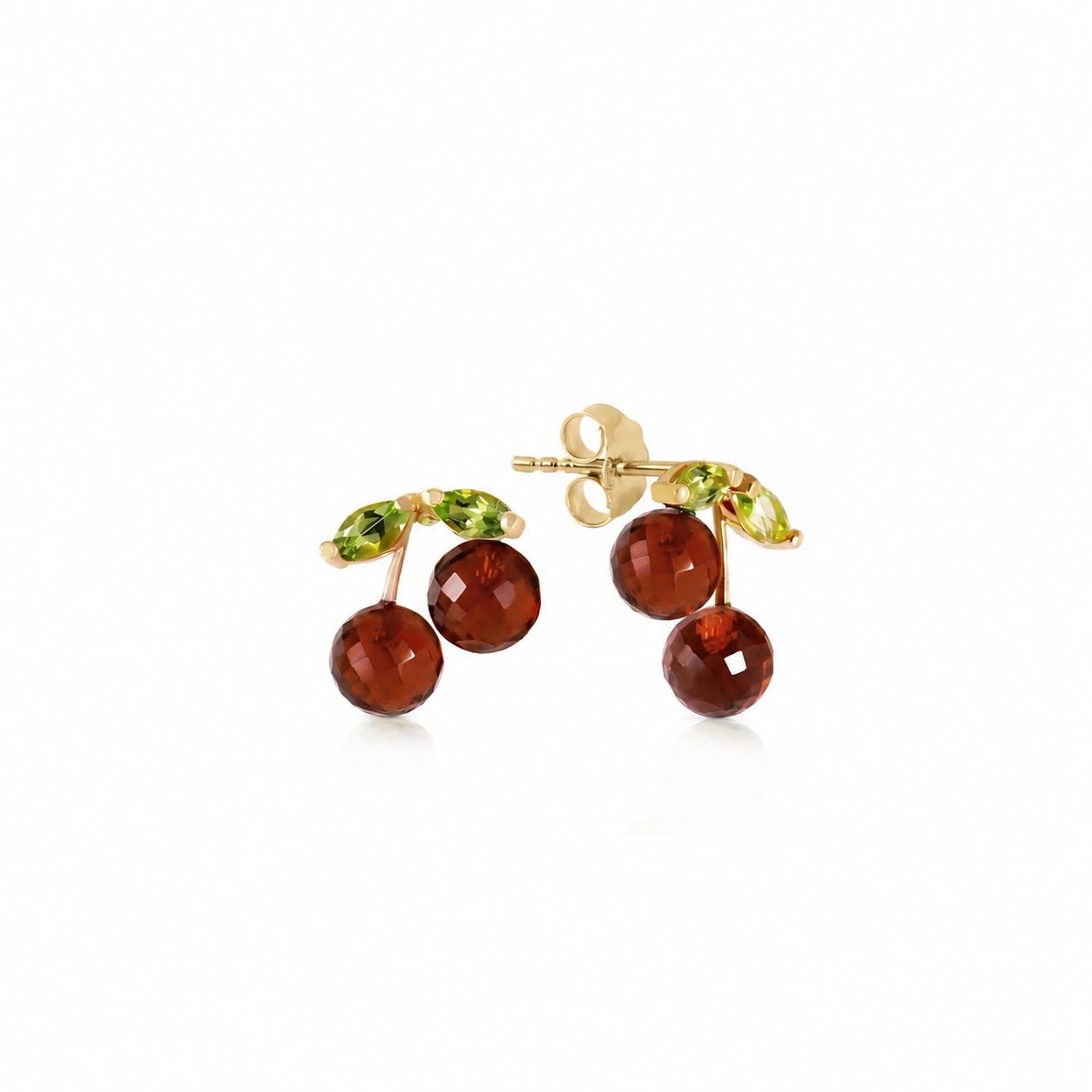 Yellow Gold Peridot & Garnet — Mariadiodata