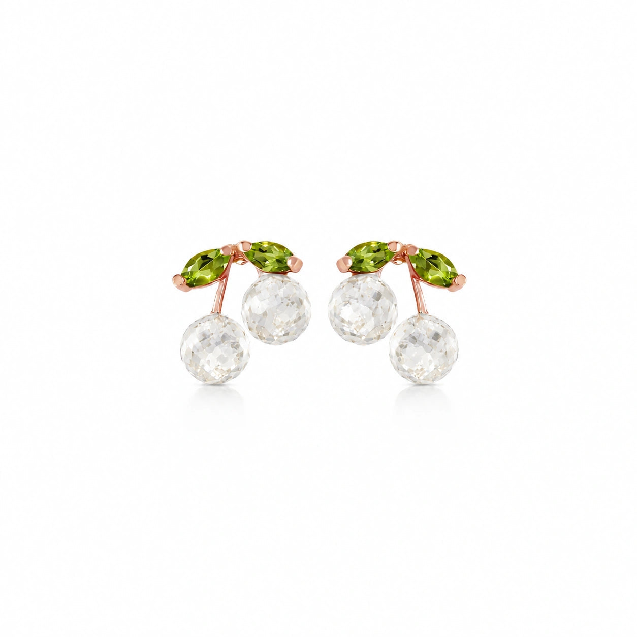 Rose Gold Peridot & White Topaz — Mariadiodata