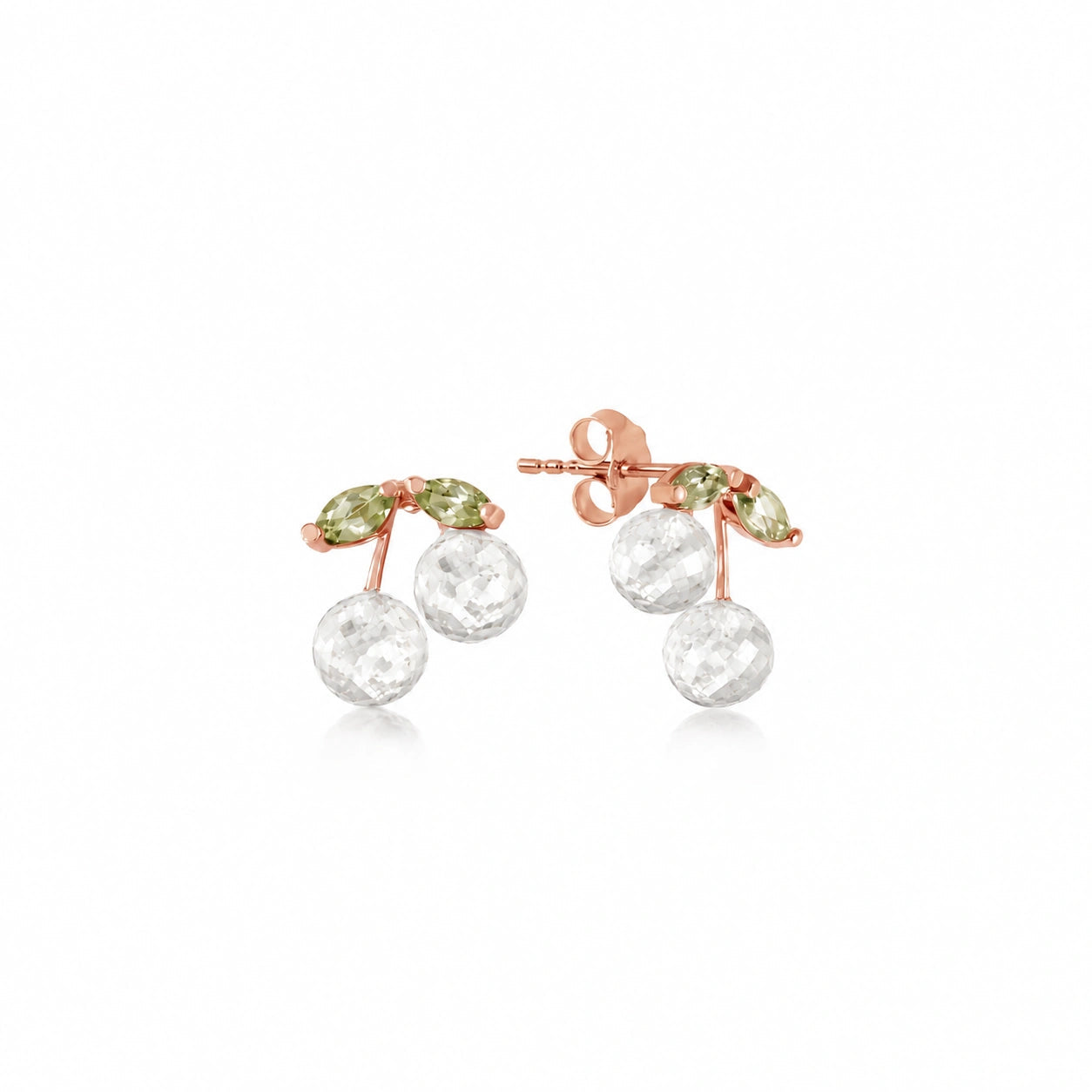 Rose Gold Peridot & White Topaz — Mariadiodata