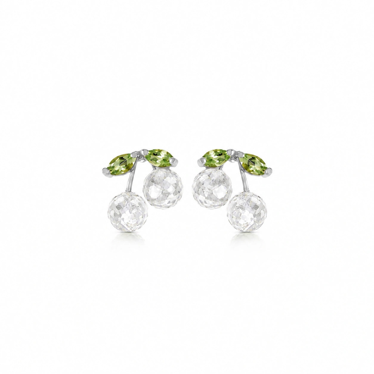 White Gold Peridot & White Topaz — Mariadiodata