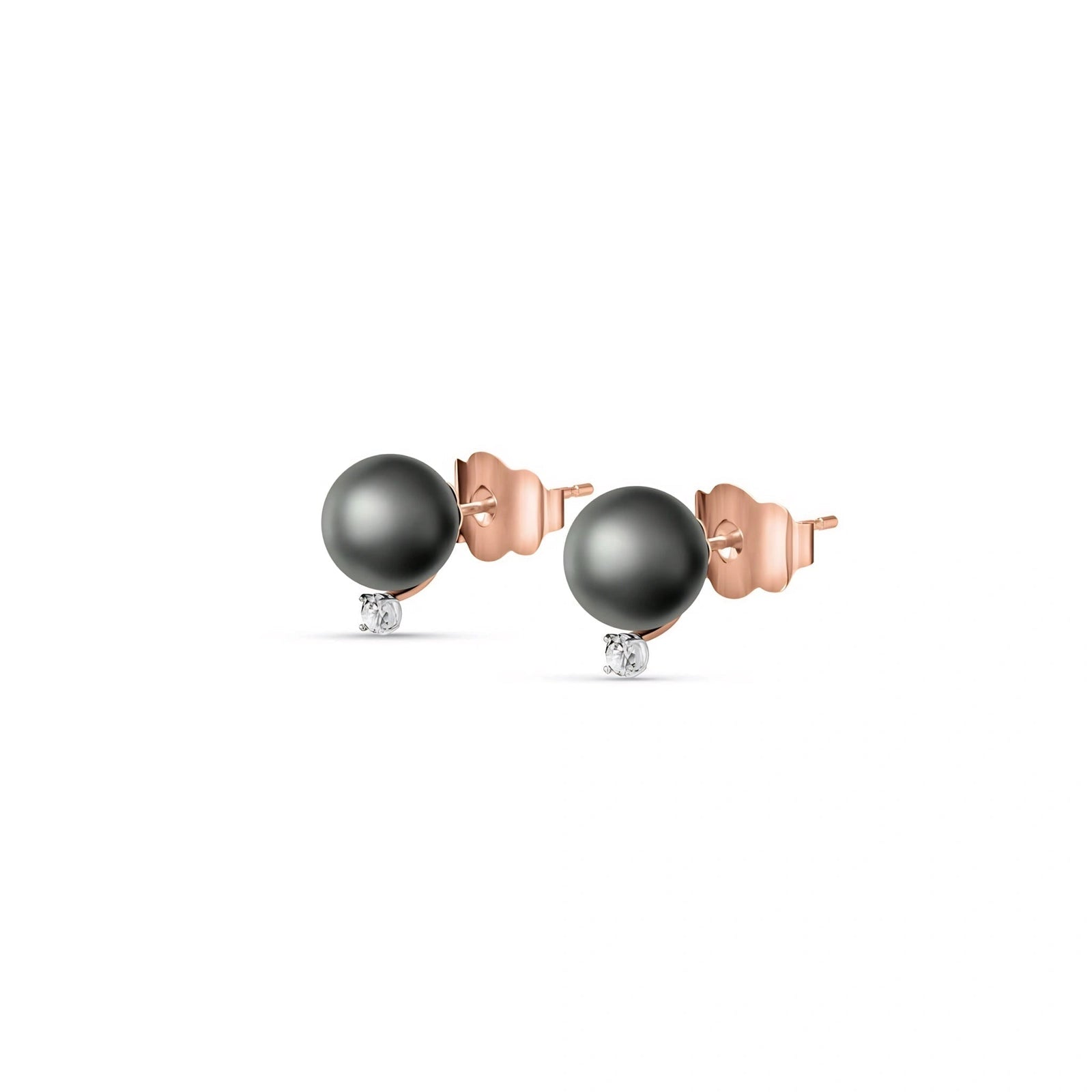 Rose Gold Bloom Earrings Pearl 10K — Loretta