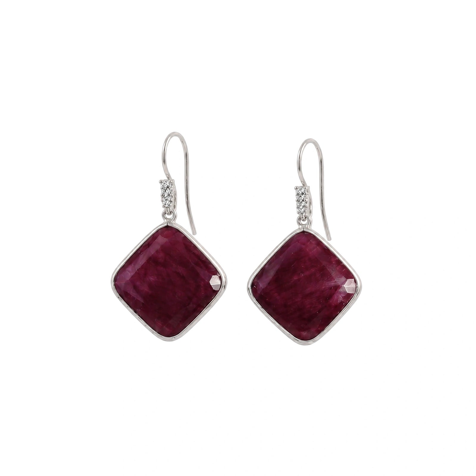 White Gold Ruby & Diamond — Mariadonata