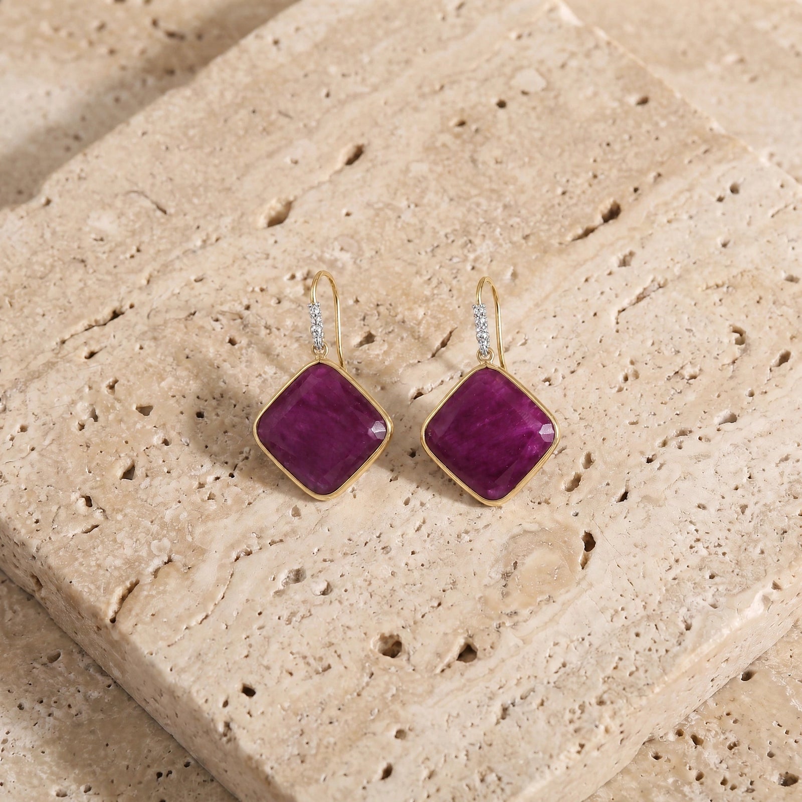 Yellow Gold Ruby & Diamond — Mariadonata