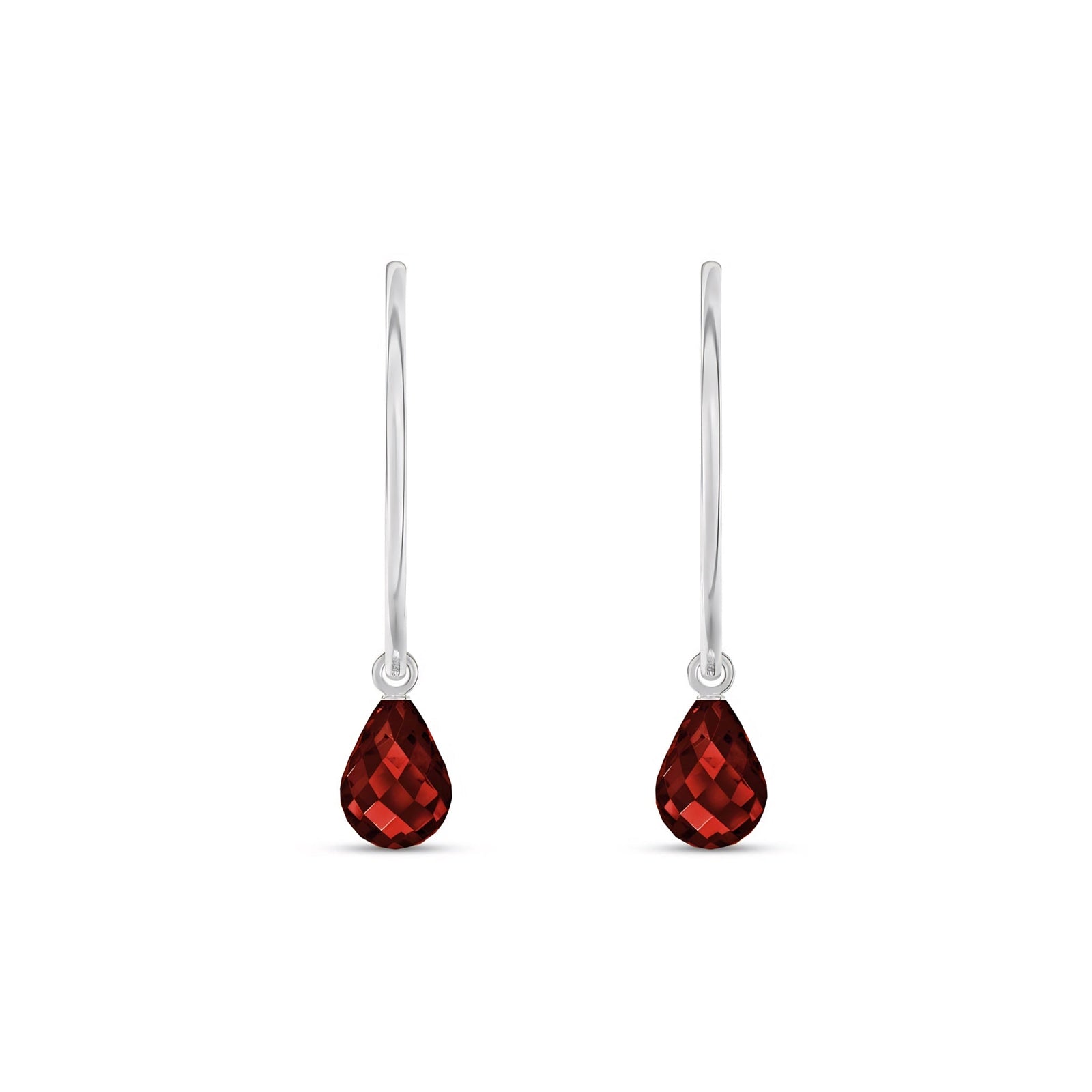 White Gold Earrings White Topaz 10K — Marisa