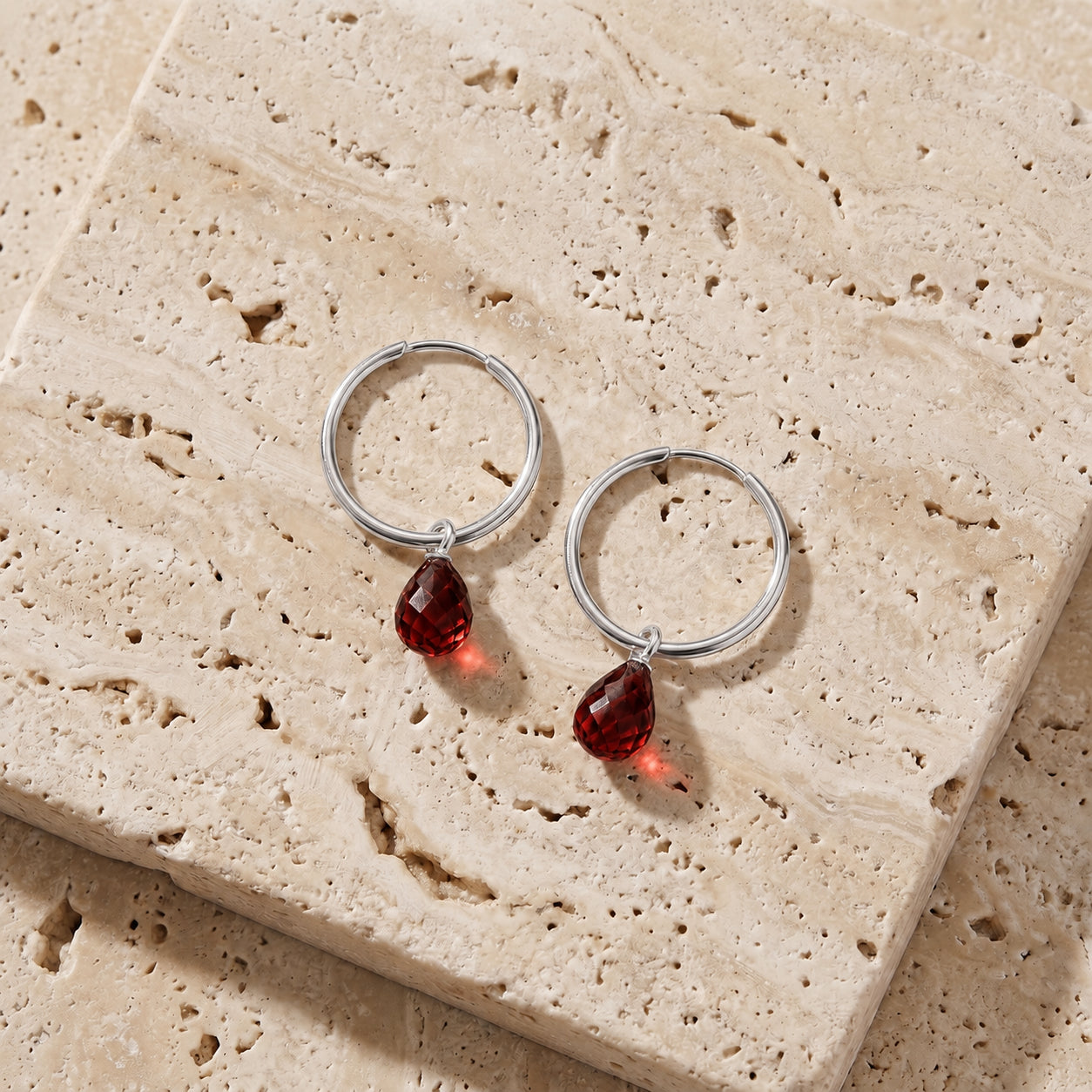 White Gold Earrings White Topaz 10K — Marisa