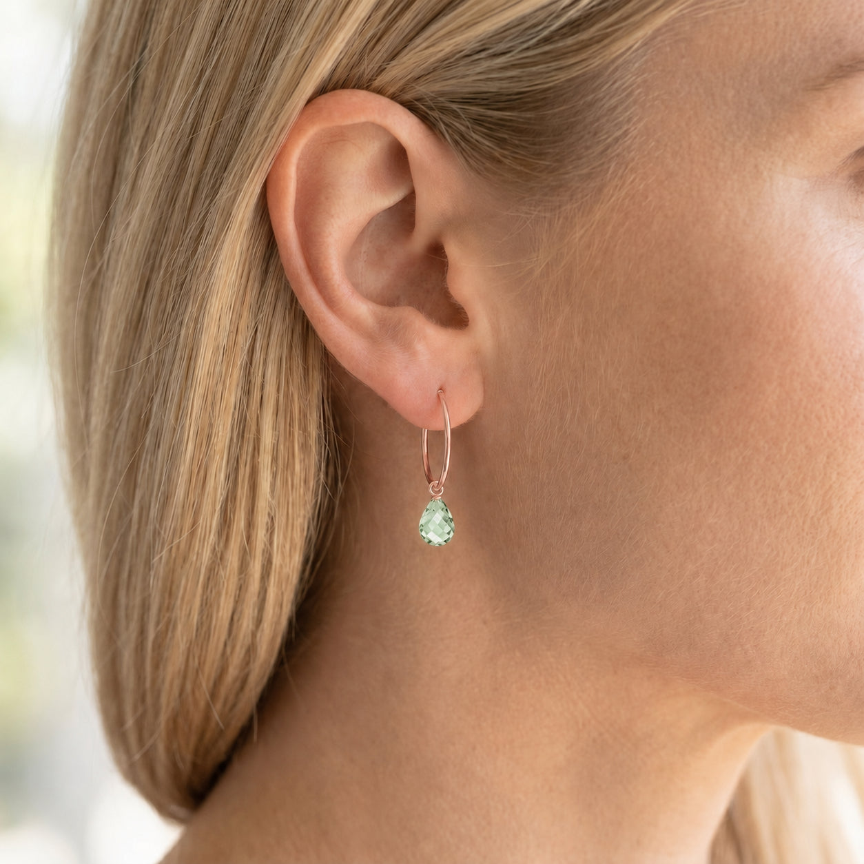 Rose Gold Earrings Citrine 10K — Marisa