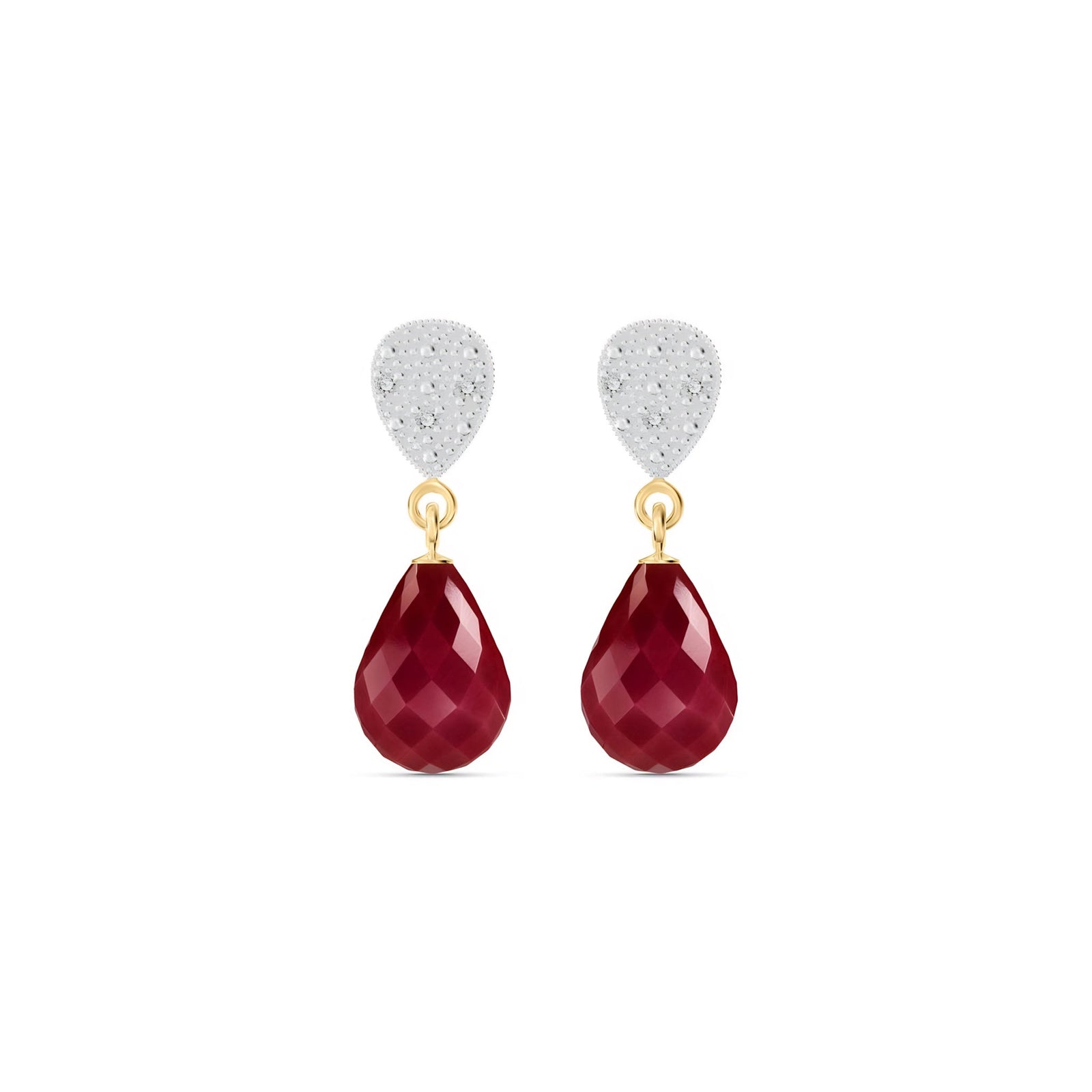 Yellow Gold Earrings Emerald 10K — Enrichetta