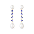 Yellow Gold Grace Earrings Pearl 10K — Marcellina