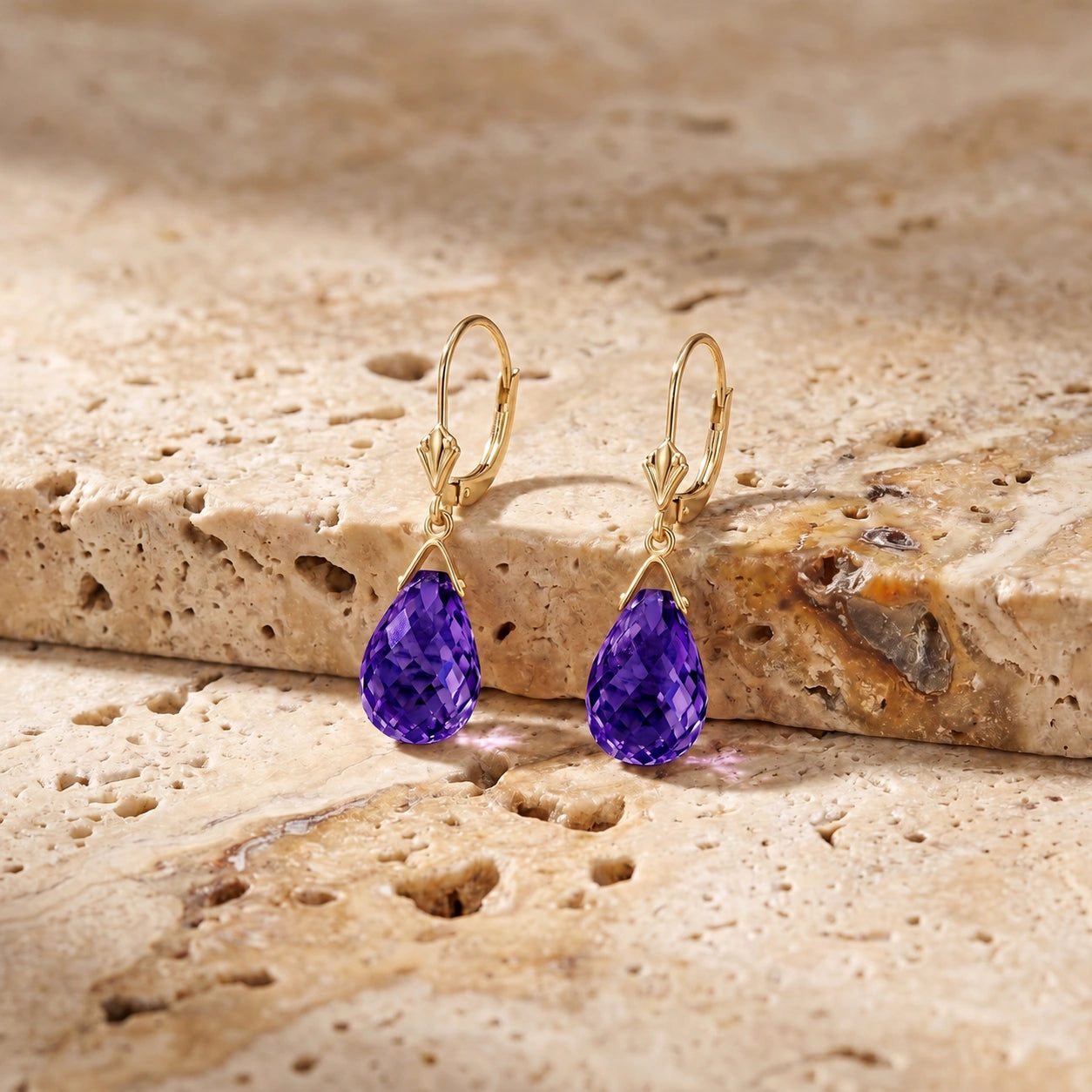 Yellow Gold Amethyst — Mariaebe
