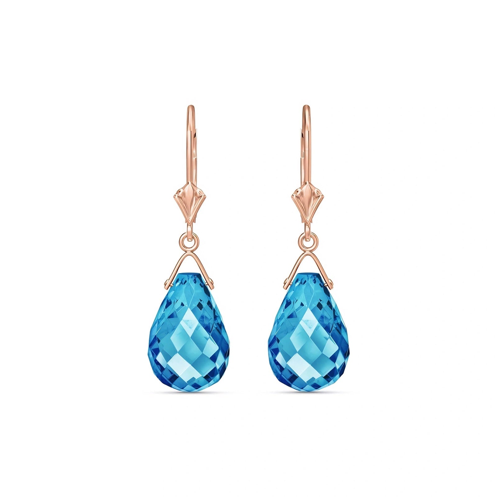 Rose Gold Blue Topaz — Mariaebe