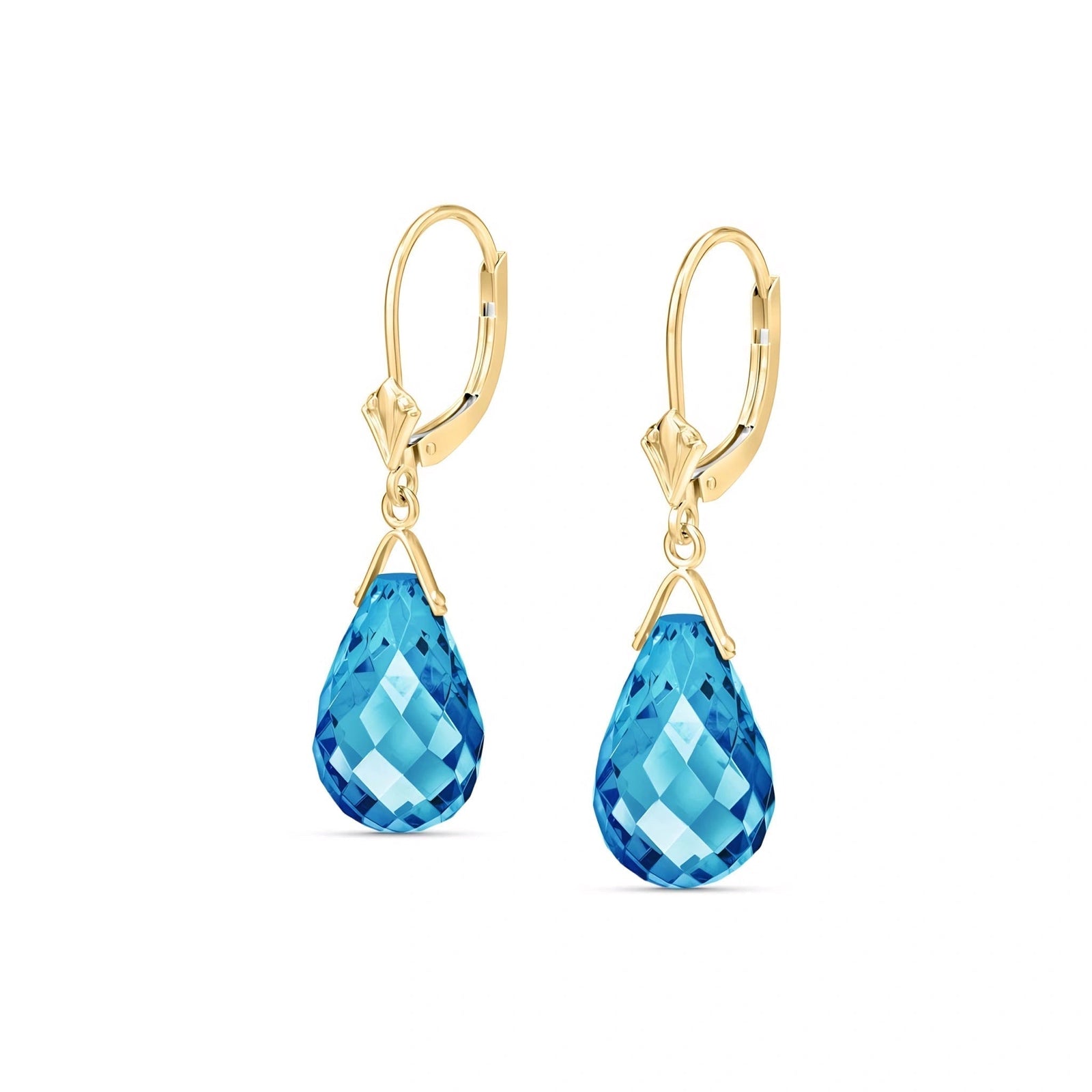 Yellow Gold Blue Topaz — Mariaebe