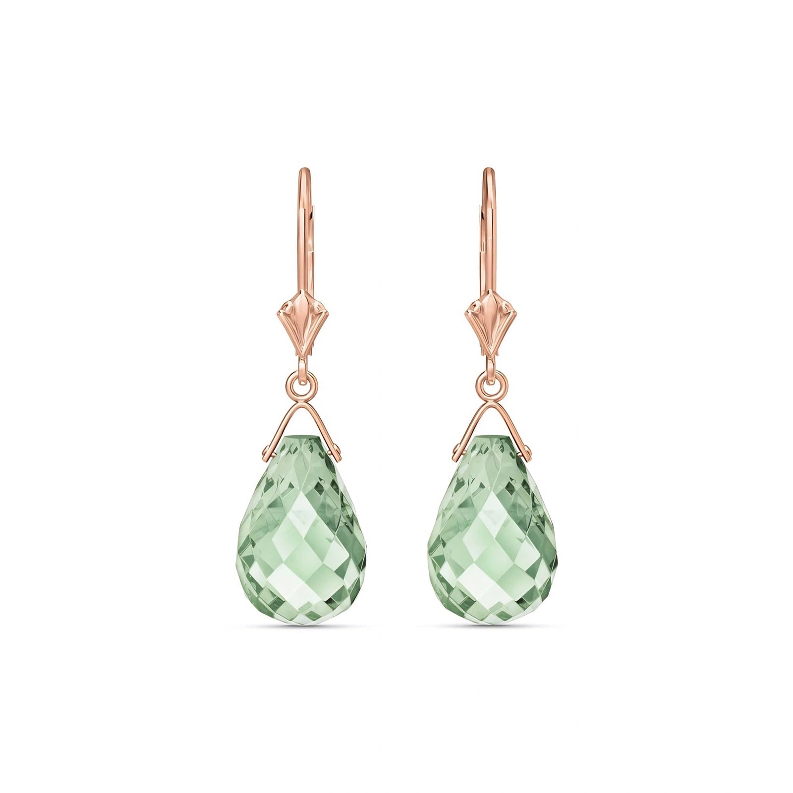 Rose Gold Green Amethyst — Mariaebe
