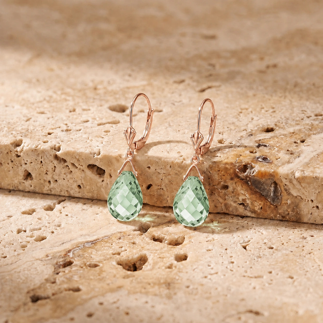 Rose Gold Green Amethyst — Mariaebe
