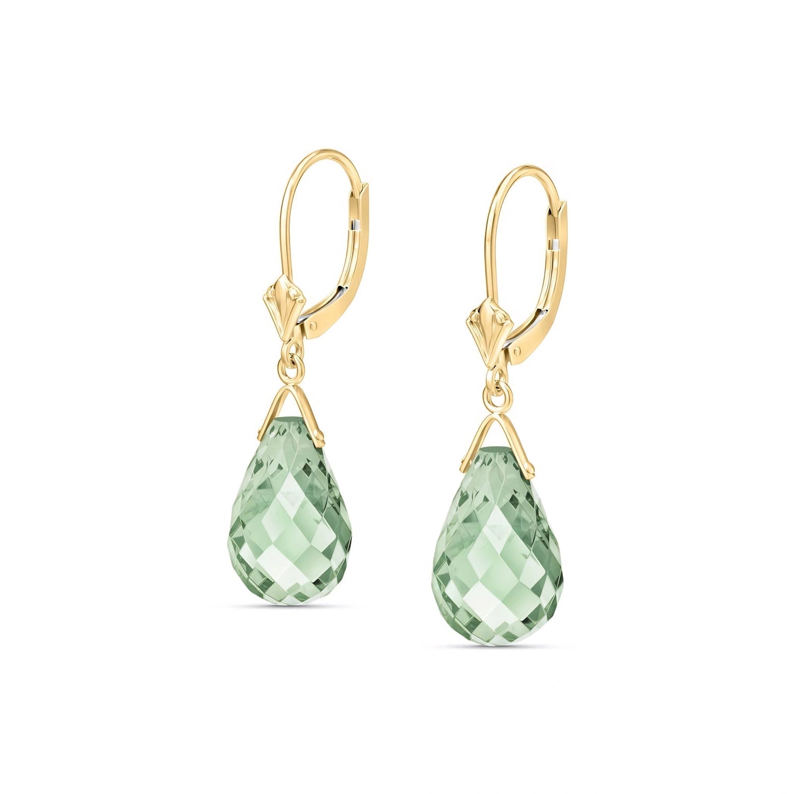 Yellow Gold Green Amethyst — Mariaebe