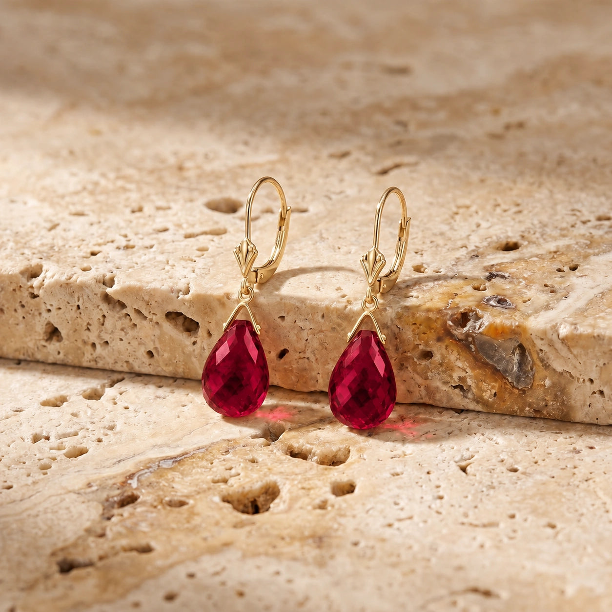 Yellow Gold Ruby — Mariaebe