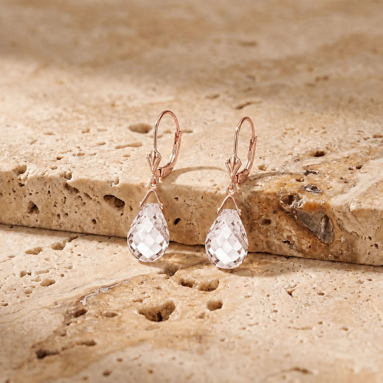 Rose Gold White Topaz — Mariaebe