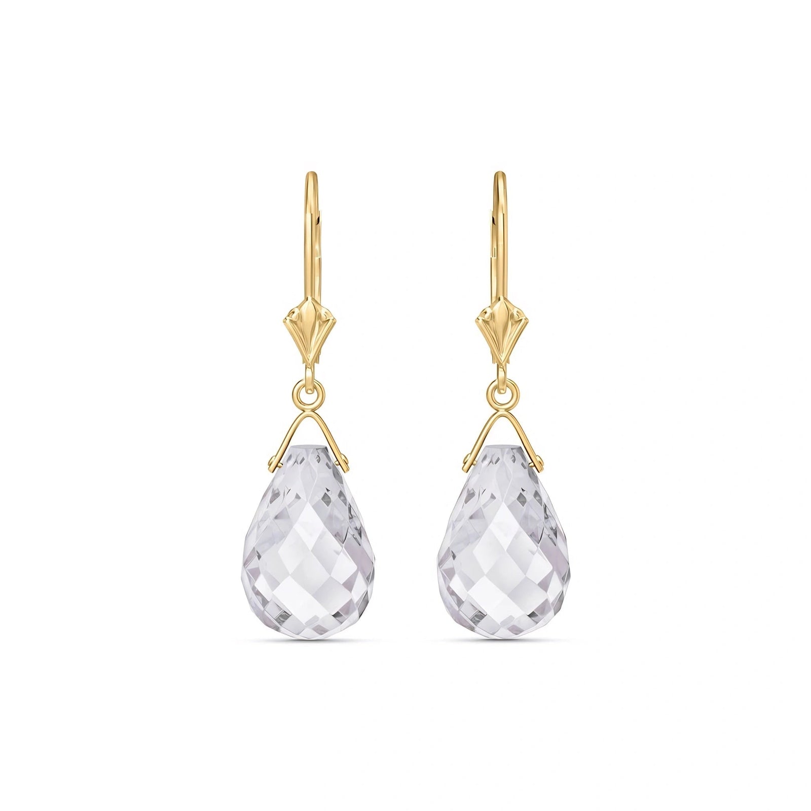 Yellow Gold White Topaz — Mariaebe