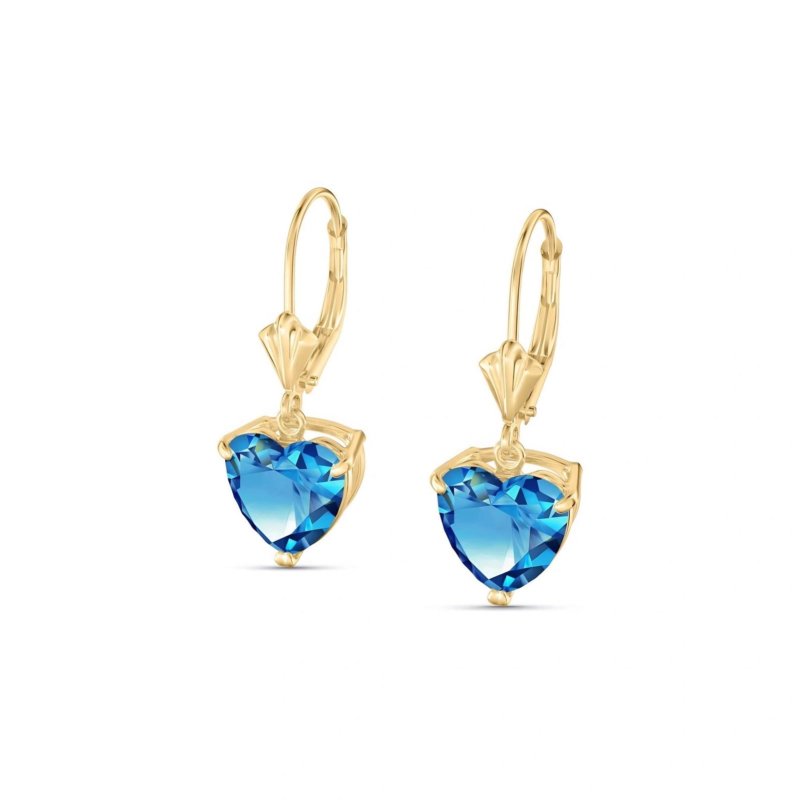 Yellow Gold Blue Topaz — Mariaedvige