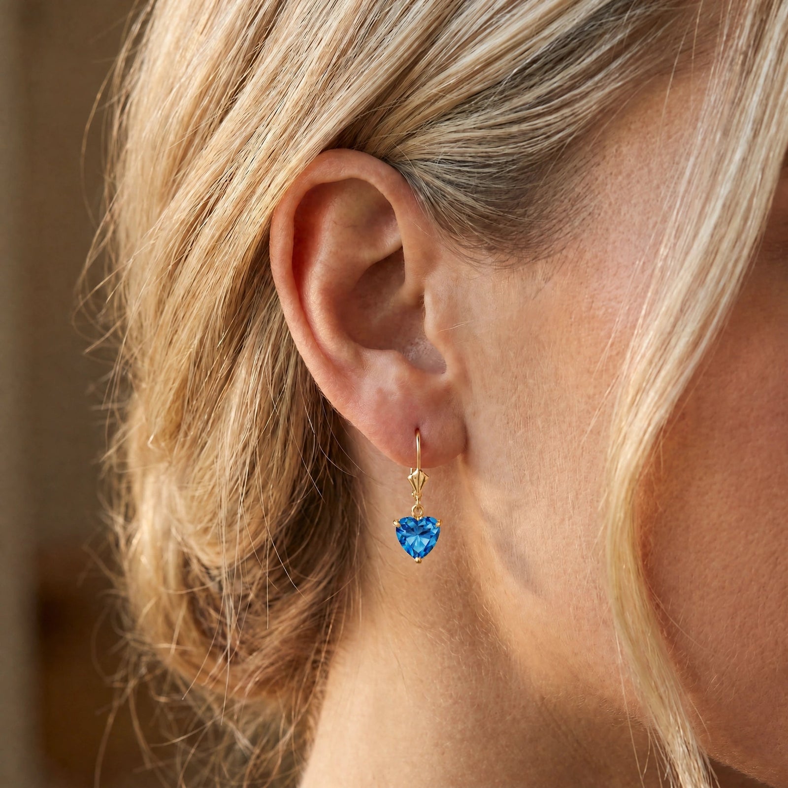 Yellow Gold Blue Topaz — Mariaedvige
