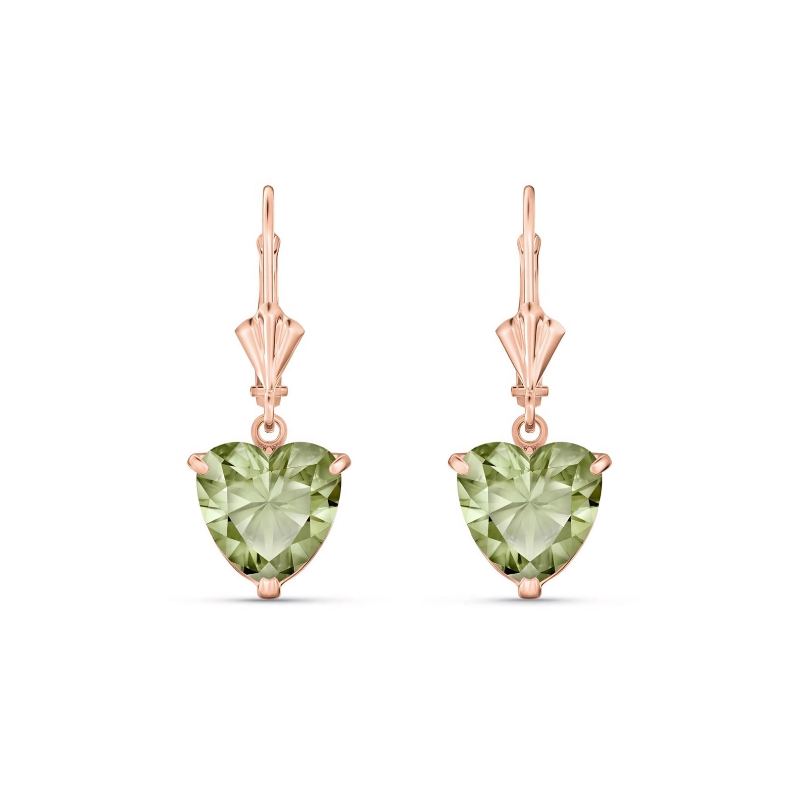 Rose Gold Green Amethyst & Amethyst — Mariaedvige