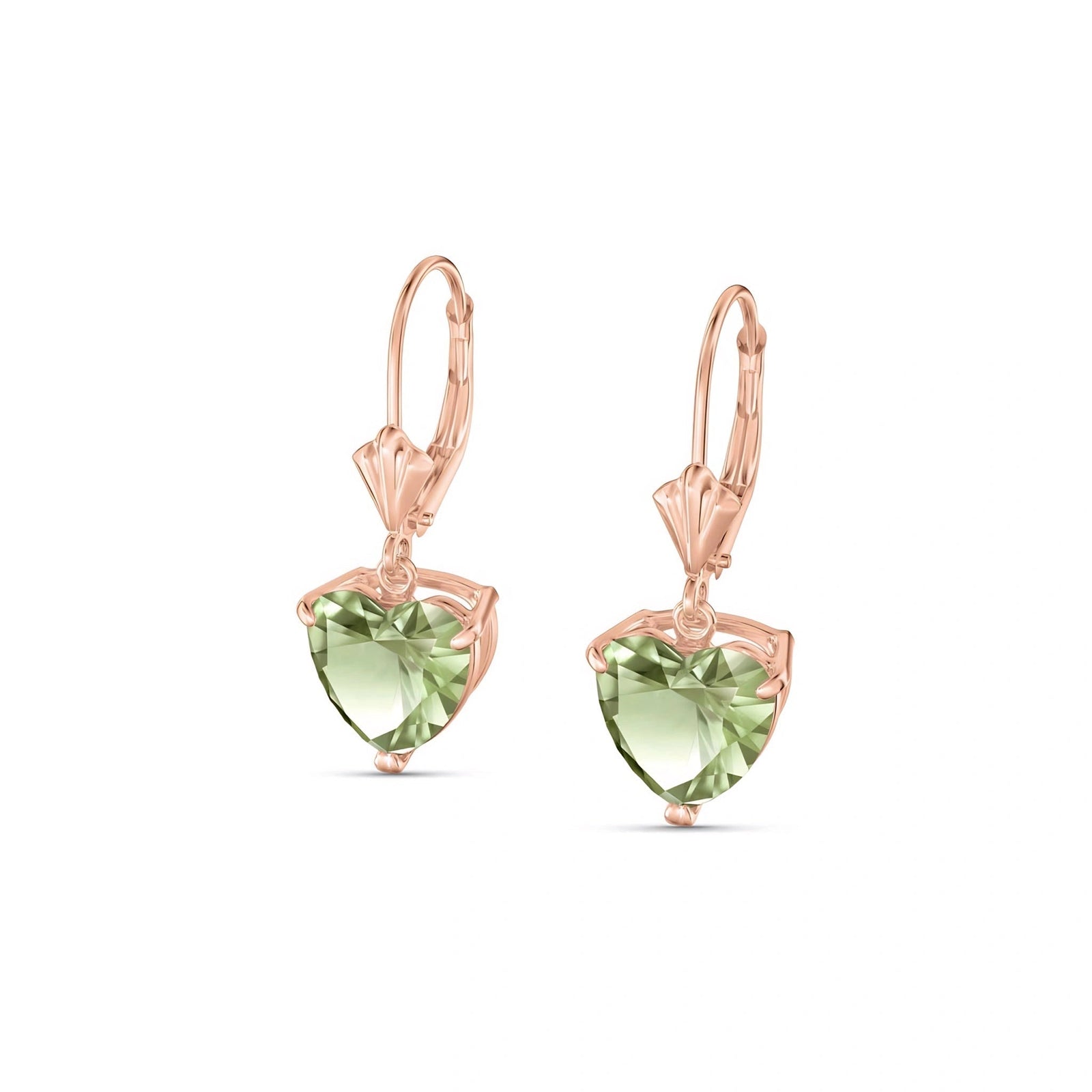 Rose Gold Green Amethyst & Amethyst — Mariaedvige