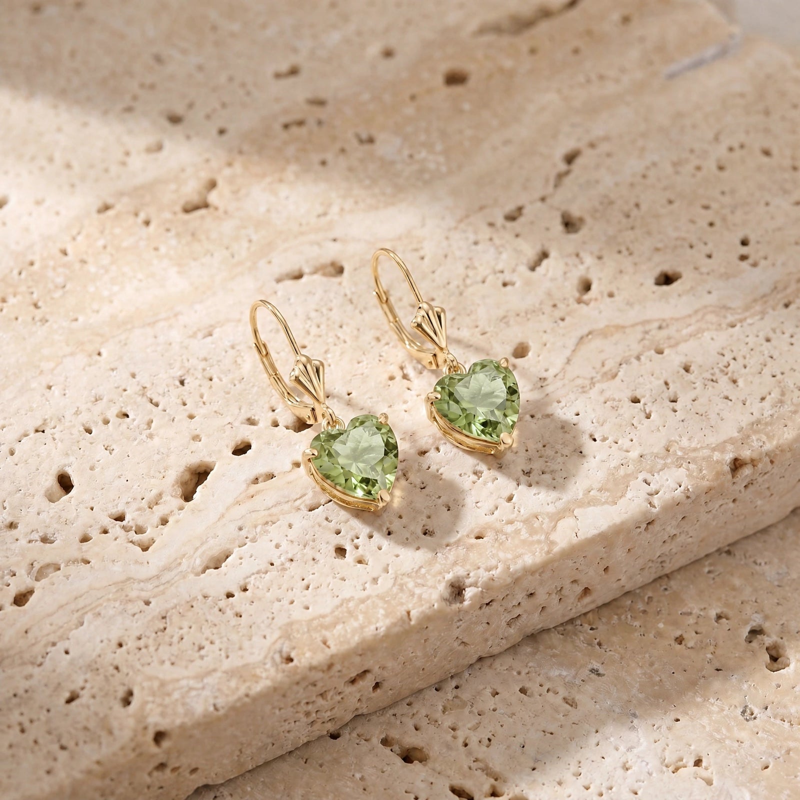 Yellow Gold Green Amethyst & Amethyst — Mariaedvige