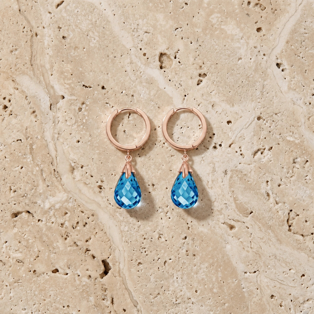 Rose Gold Blue Topaz — Mariaegle