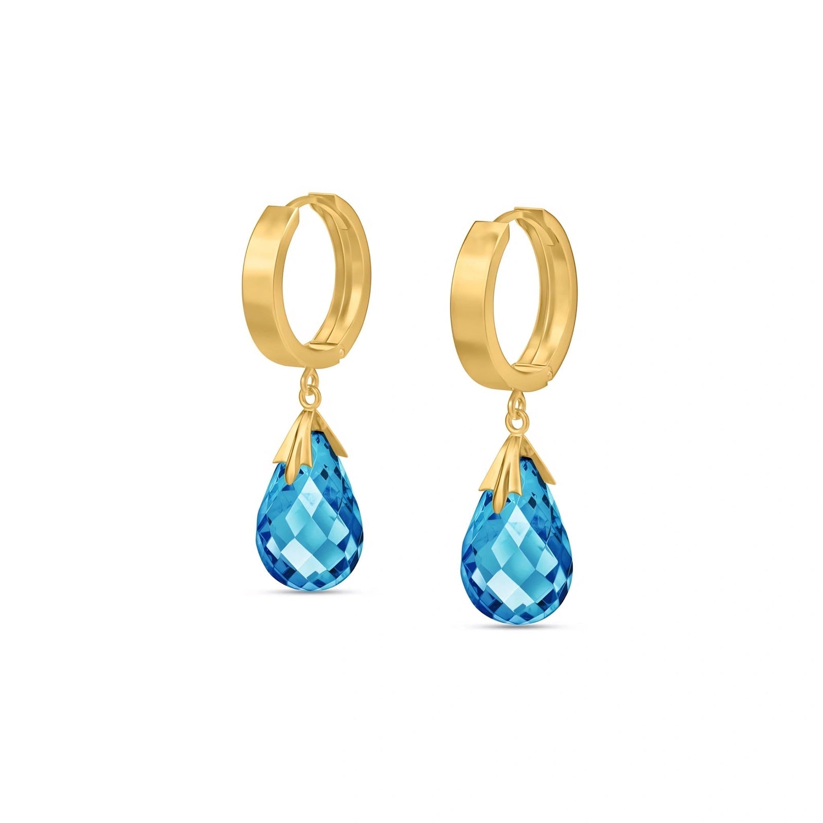 Yellow Gold Blue Topaz — Mariaegle