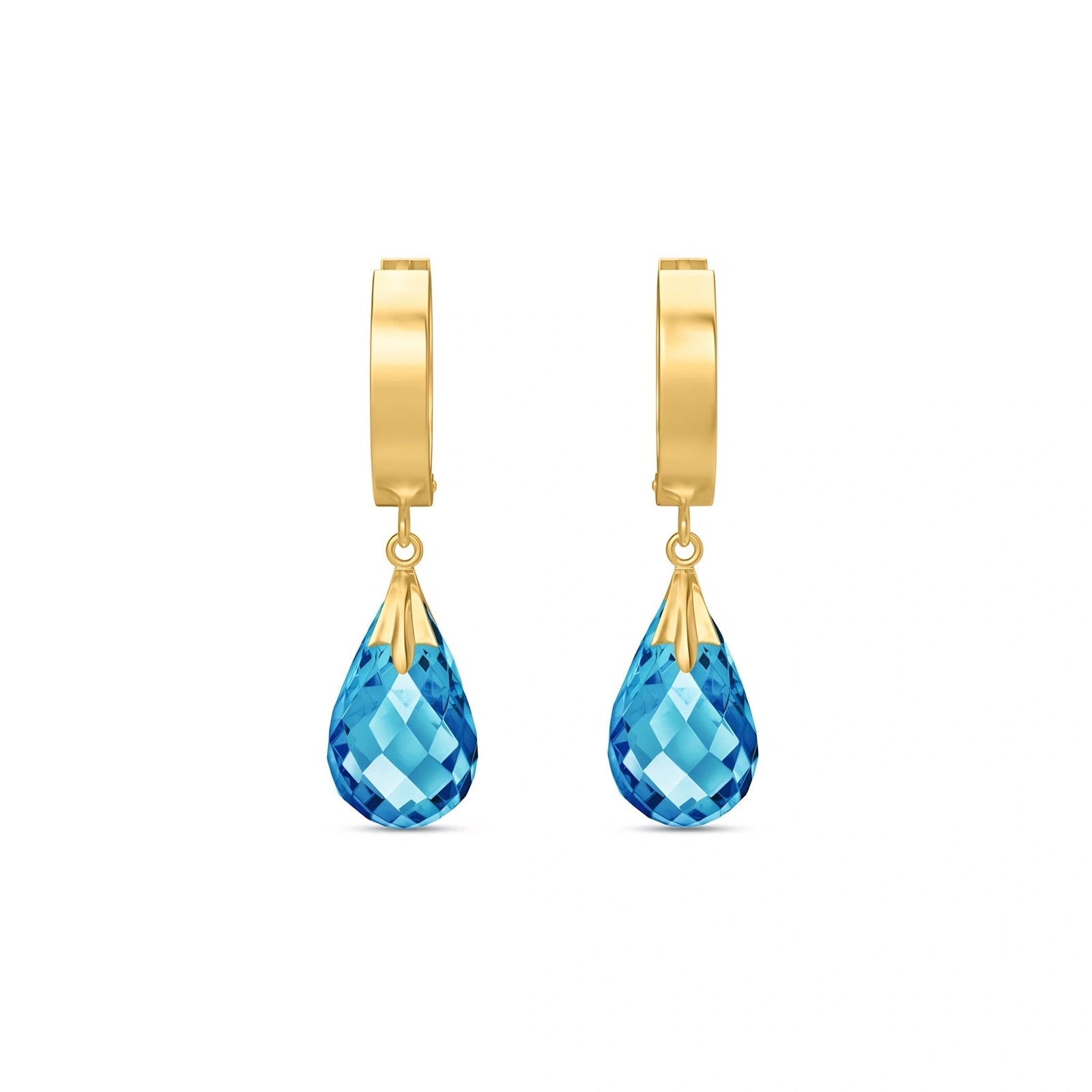 Yellow Gold Blue Topaz — Mariaegle