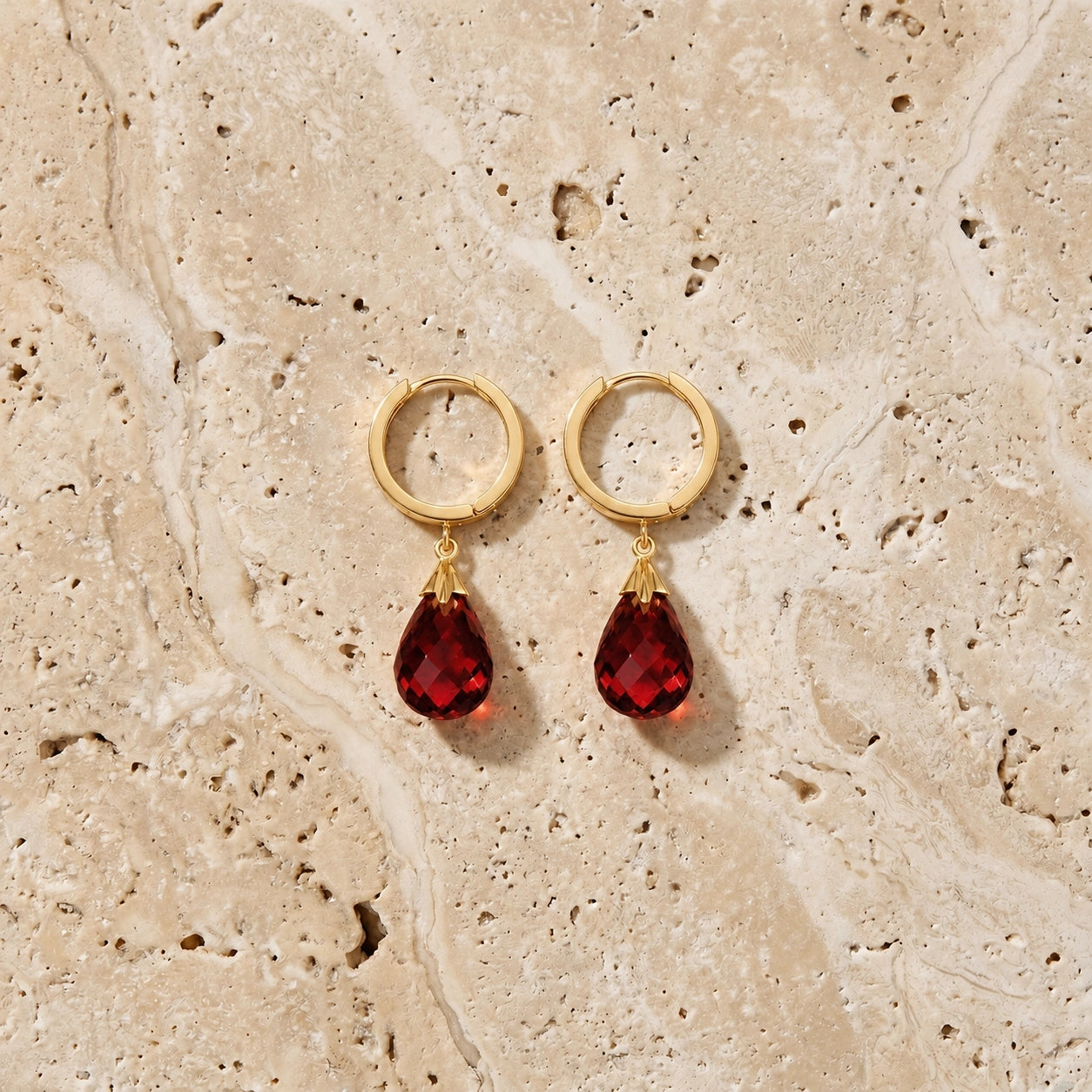 Yellow Gold Garnet — Mariaegle