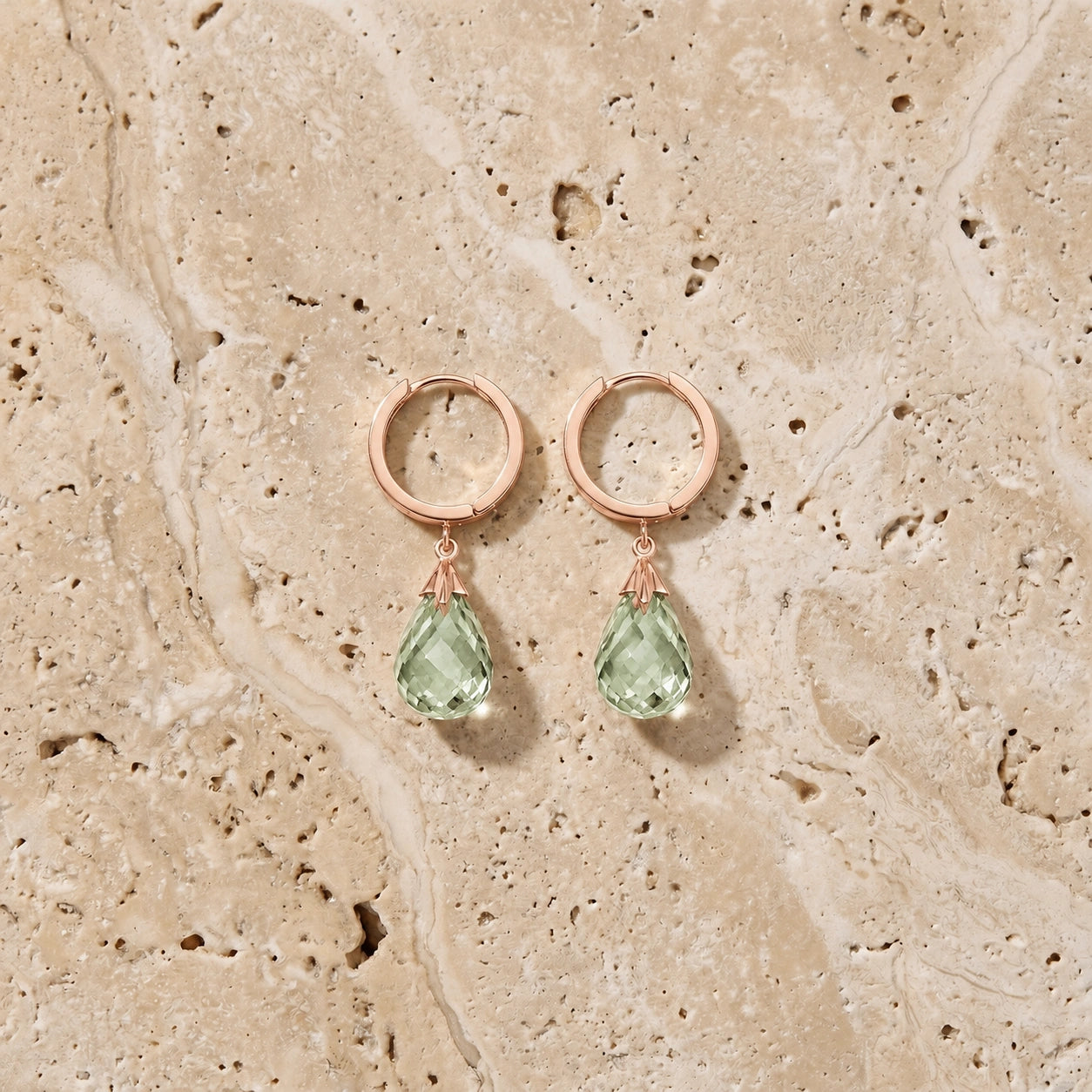 Rose Gold Green Amethyst — Mariaegle