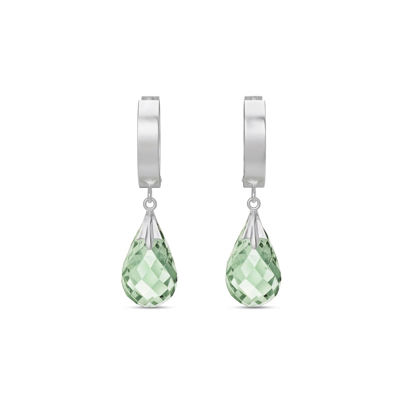 White Gold Green Amethyst — Mariaegle