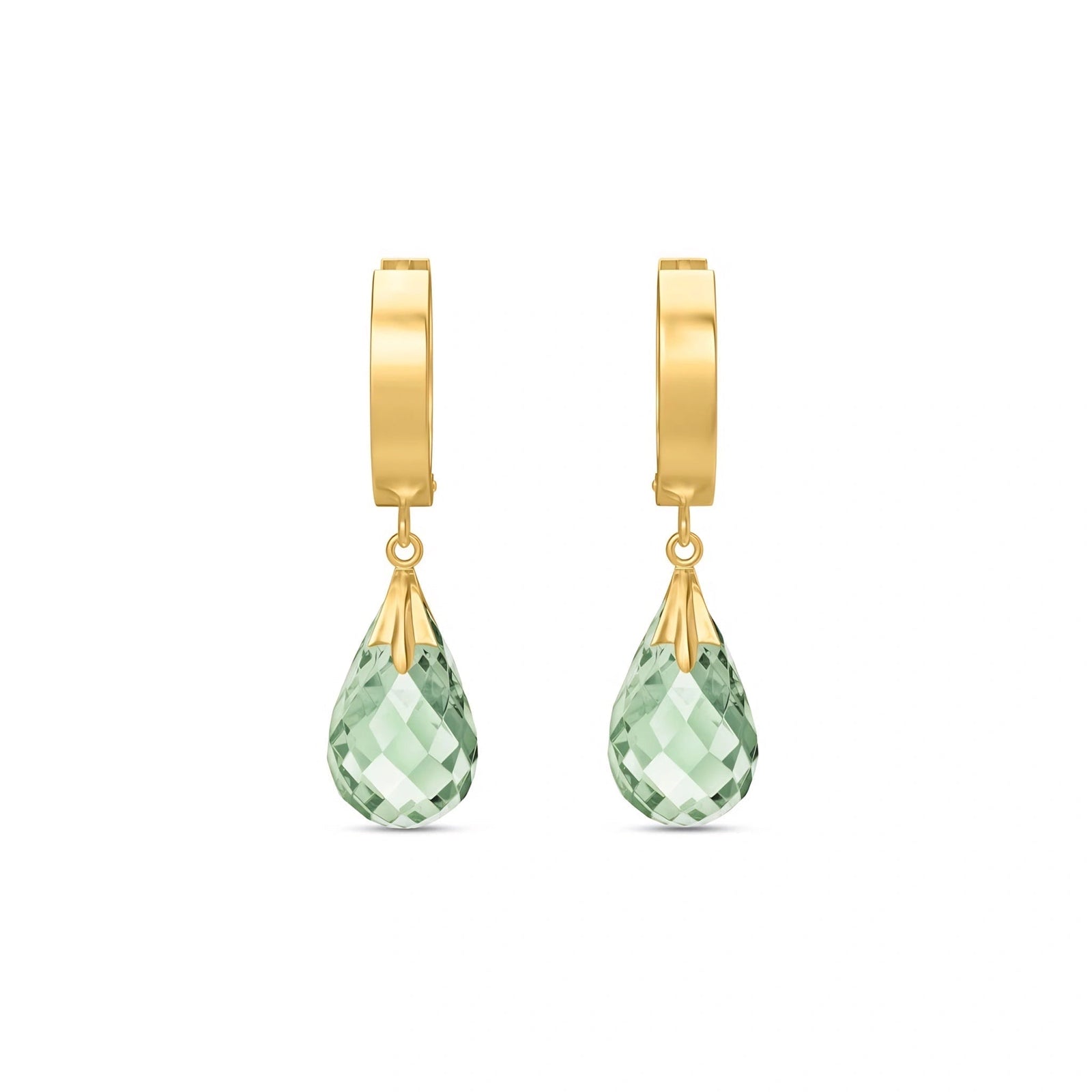 Yellow Gold Green Amethyst — Mariaegle