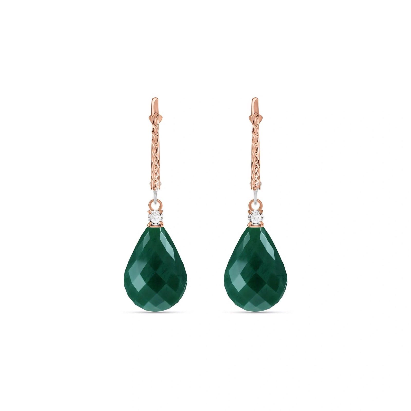 Rose Gold Emerald & Diamond — Mariaelena
