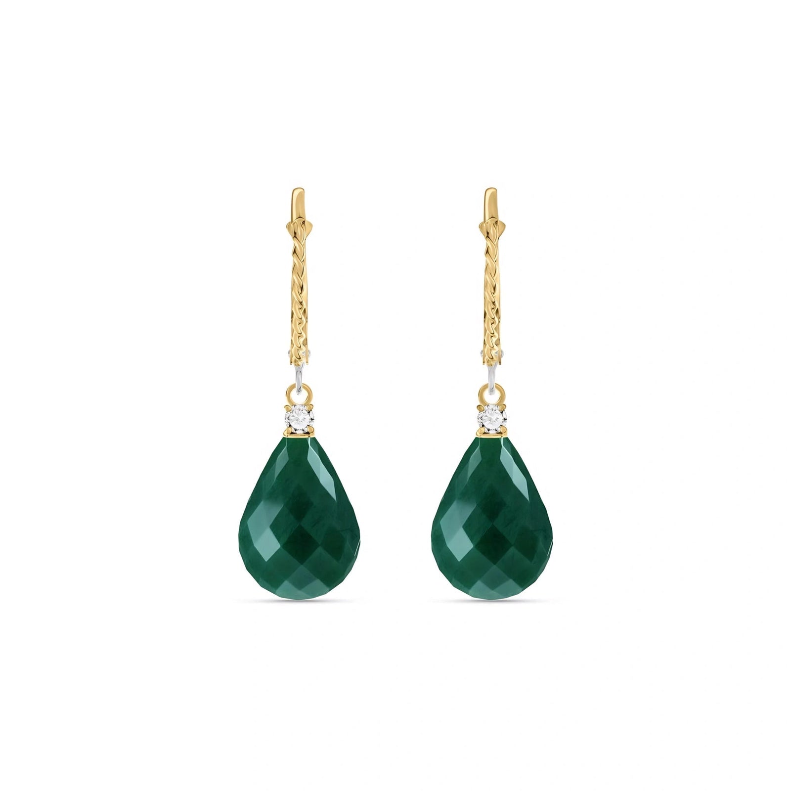 Yellow Gold Emerald & Diamond — Mariaelena