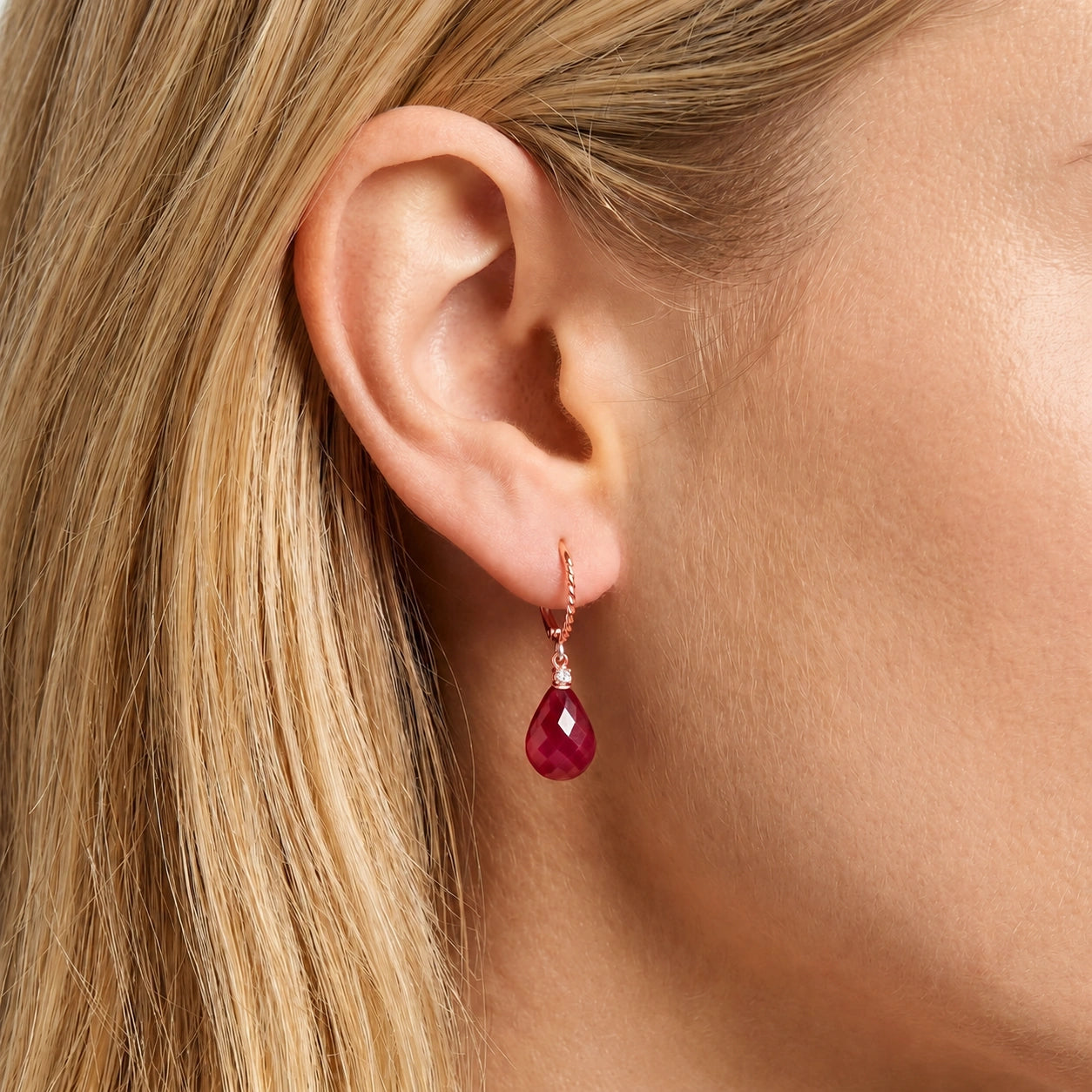 Rose Gold Ruby & Diamond — Mariaelena