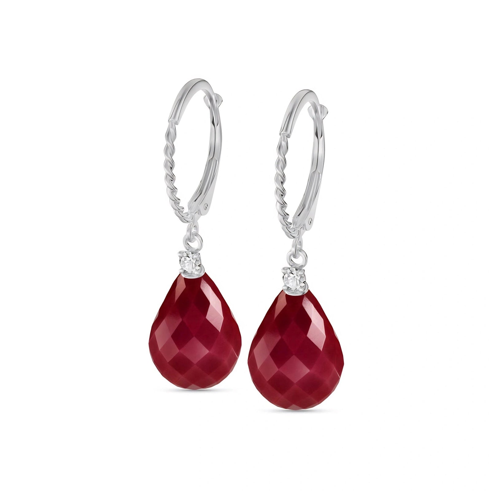 White Gold Ruby & Diamond — Mariaelena