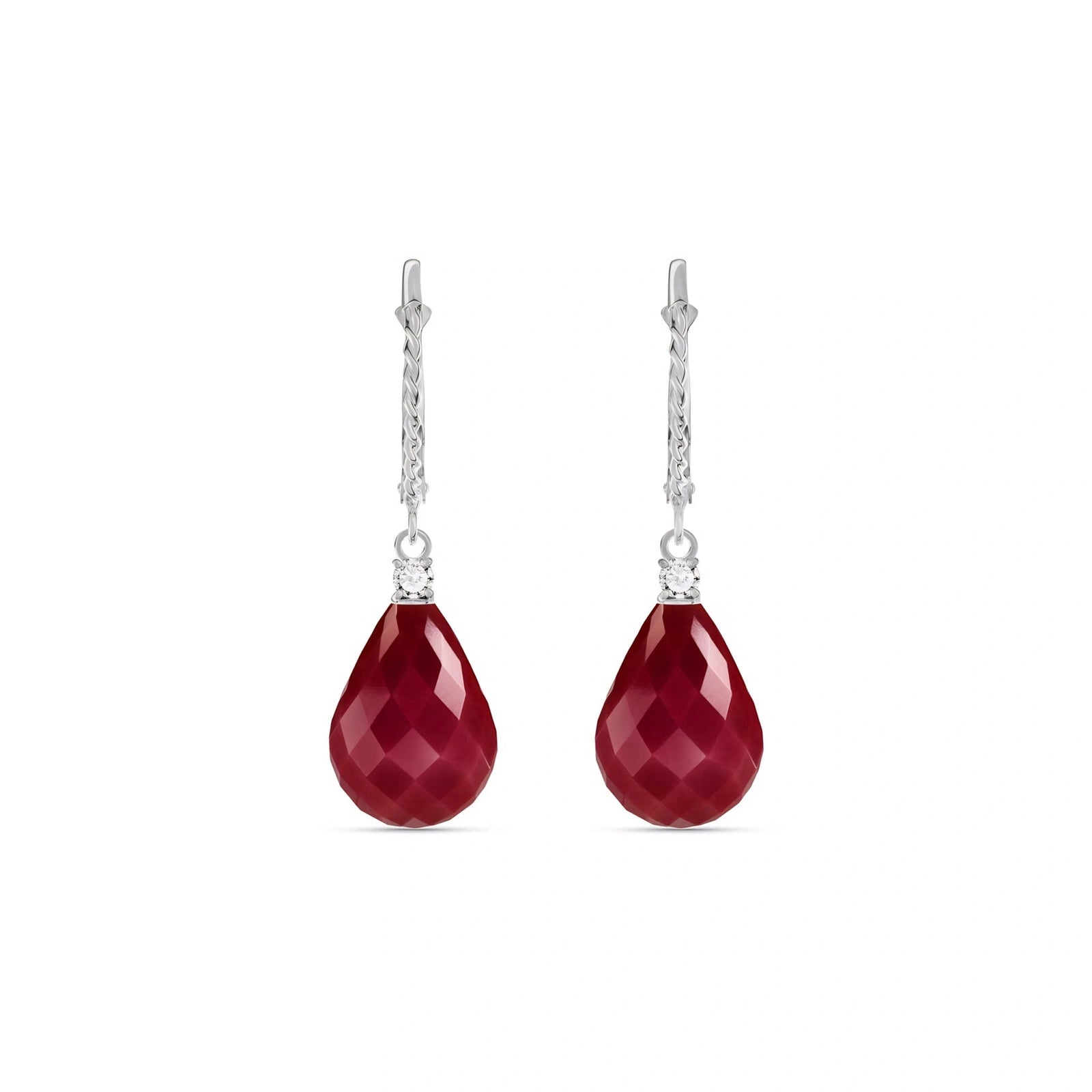 White Gold Ruby & Diamond — Mariaelena