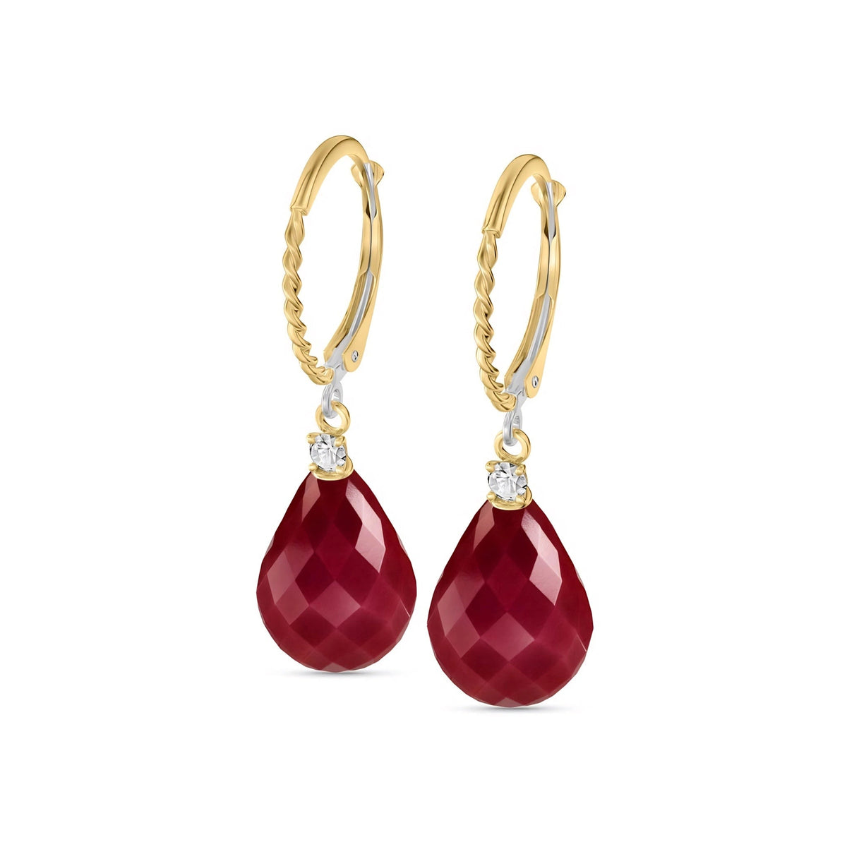 Yellow Gold Ruby & Diamond — Mariaelena