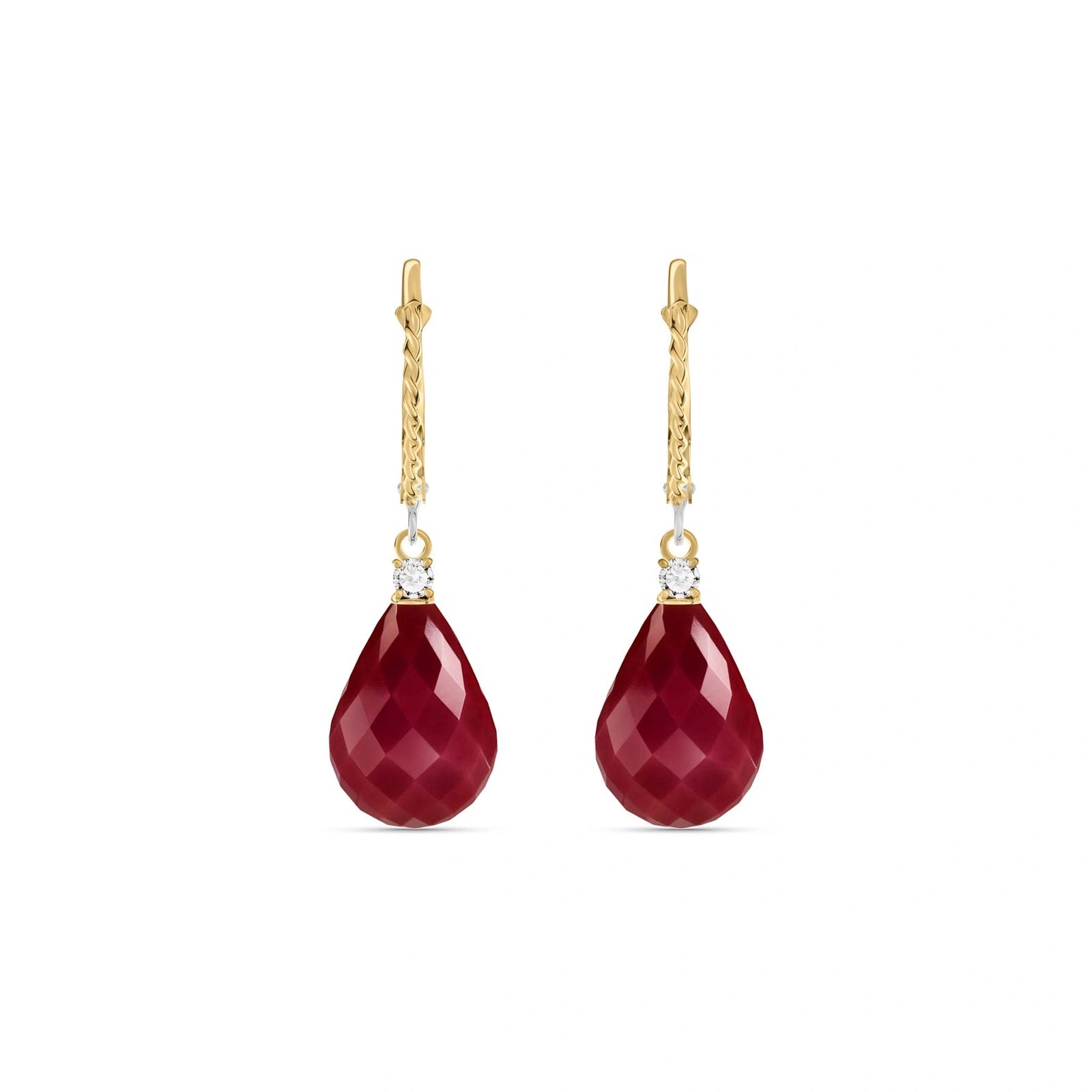 Yellow Gold Ruby & Diamond — Mariaelena