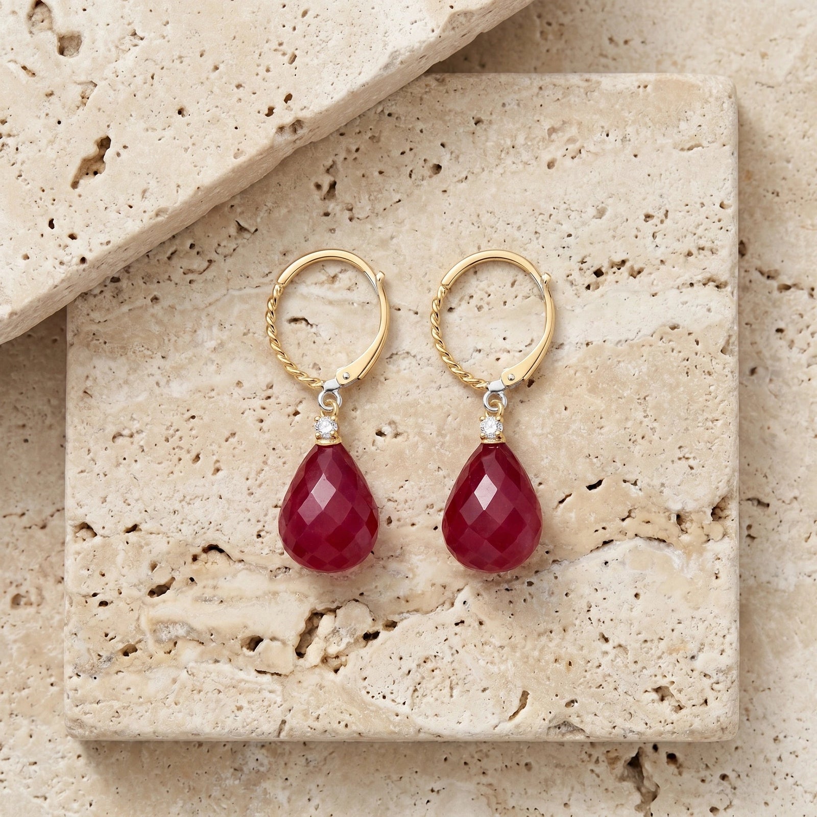 Yellow Gold Ruby & Diamond — Mariaelena