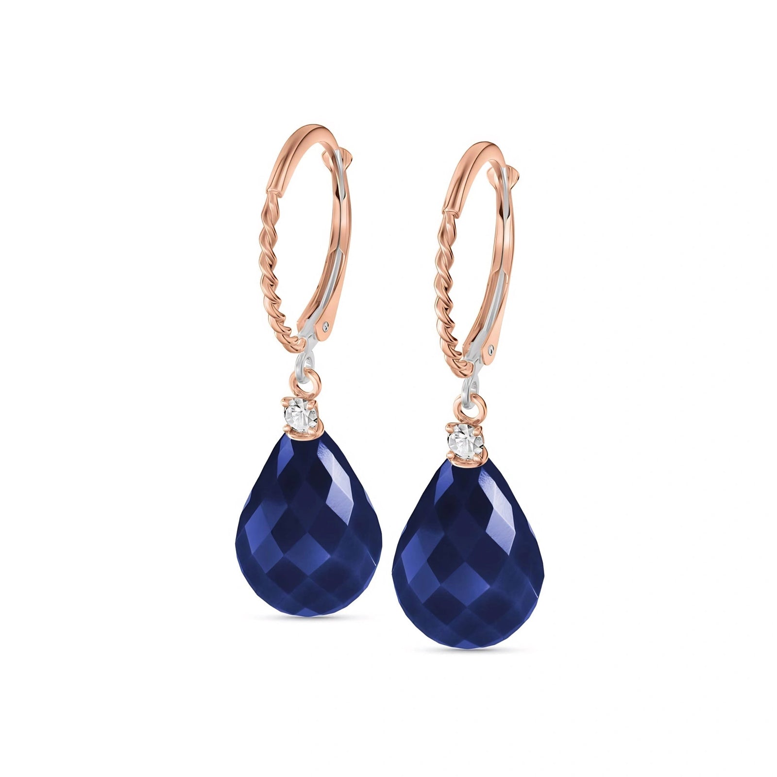 Rose Gold Sapphire & Diamond — Mariaelena