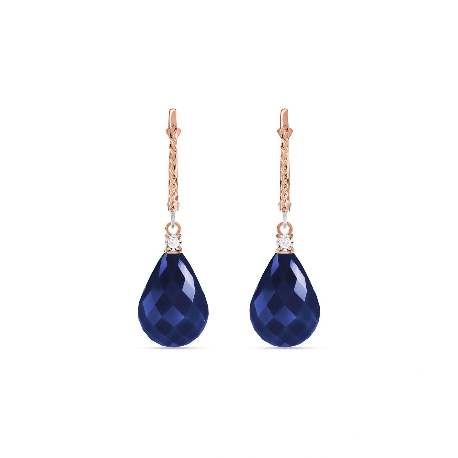 Rose Gold Sapphire & Diamond — Mariaelena