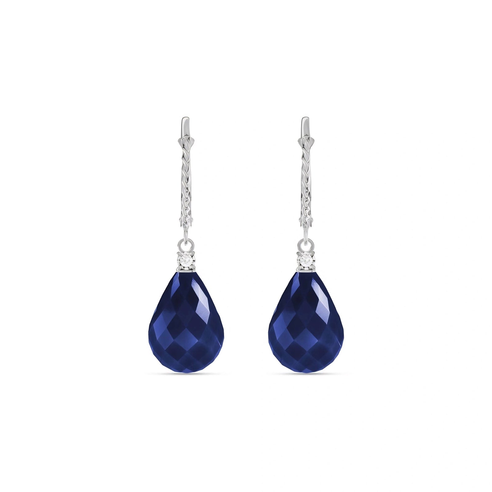 White Gold Sapphire & Diamond — Mariaelena