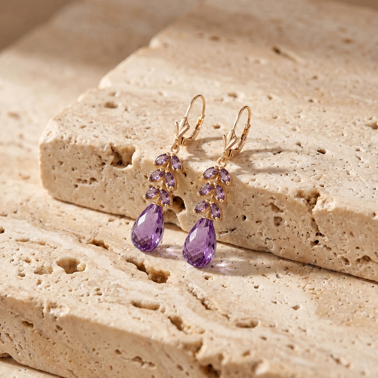 Yellow Gold Amethyst — Mariaeleonora