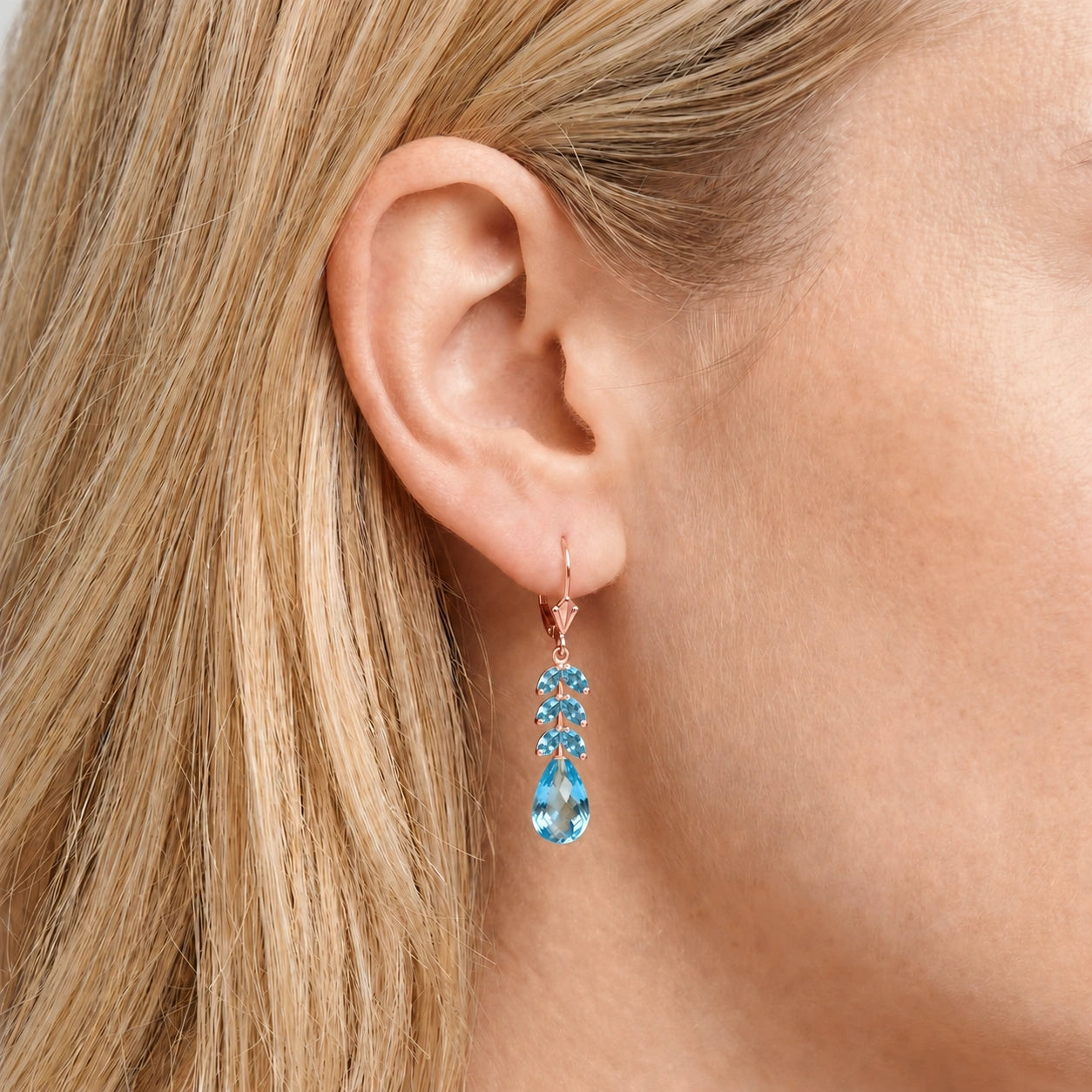 Rose Gold Blue Topaz — Mariaeleonora
