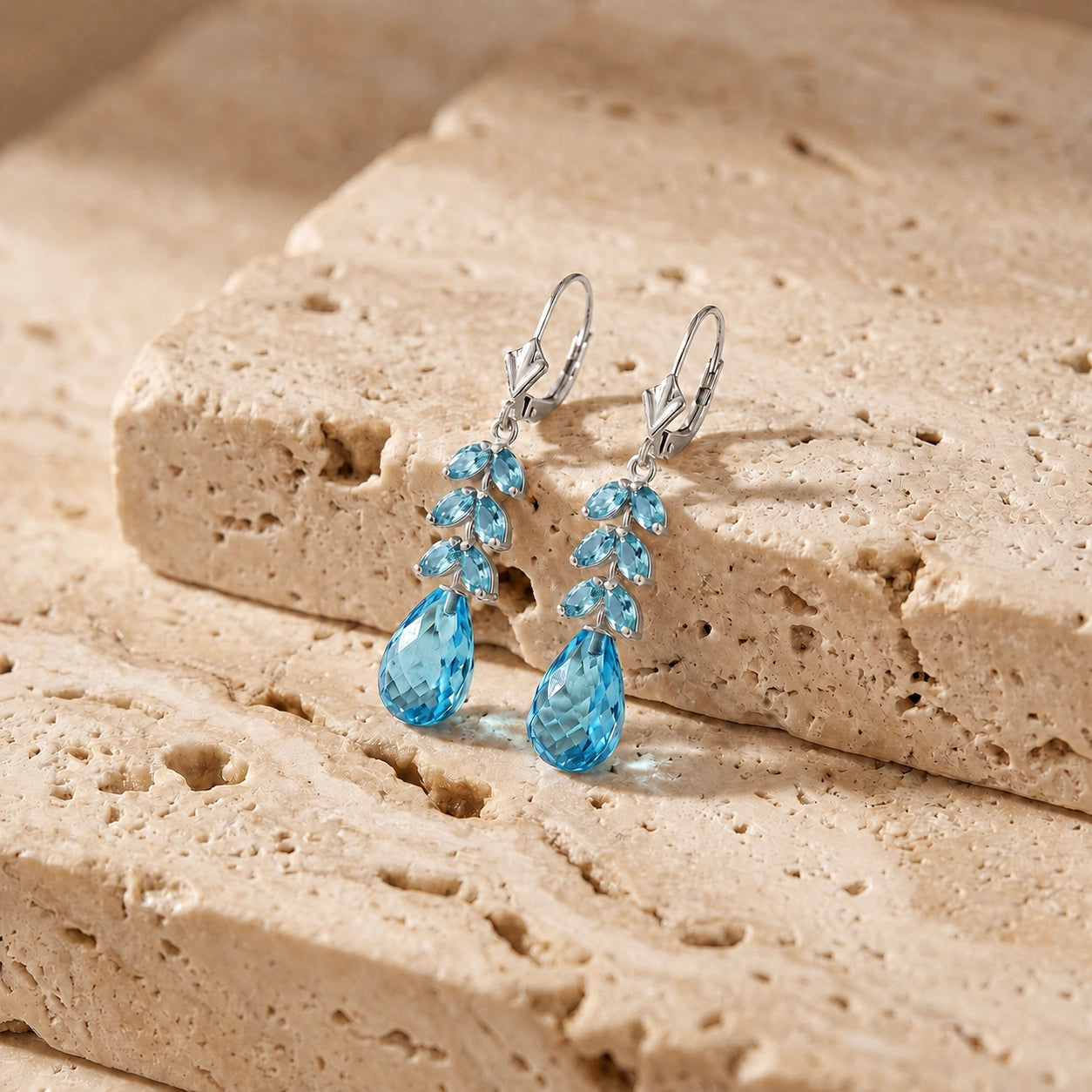 White Gold Blue Topaz — Mariaeleonora